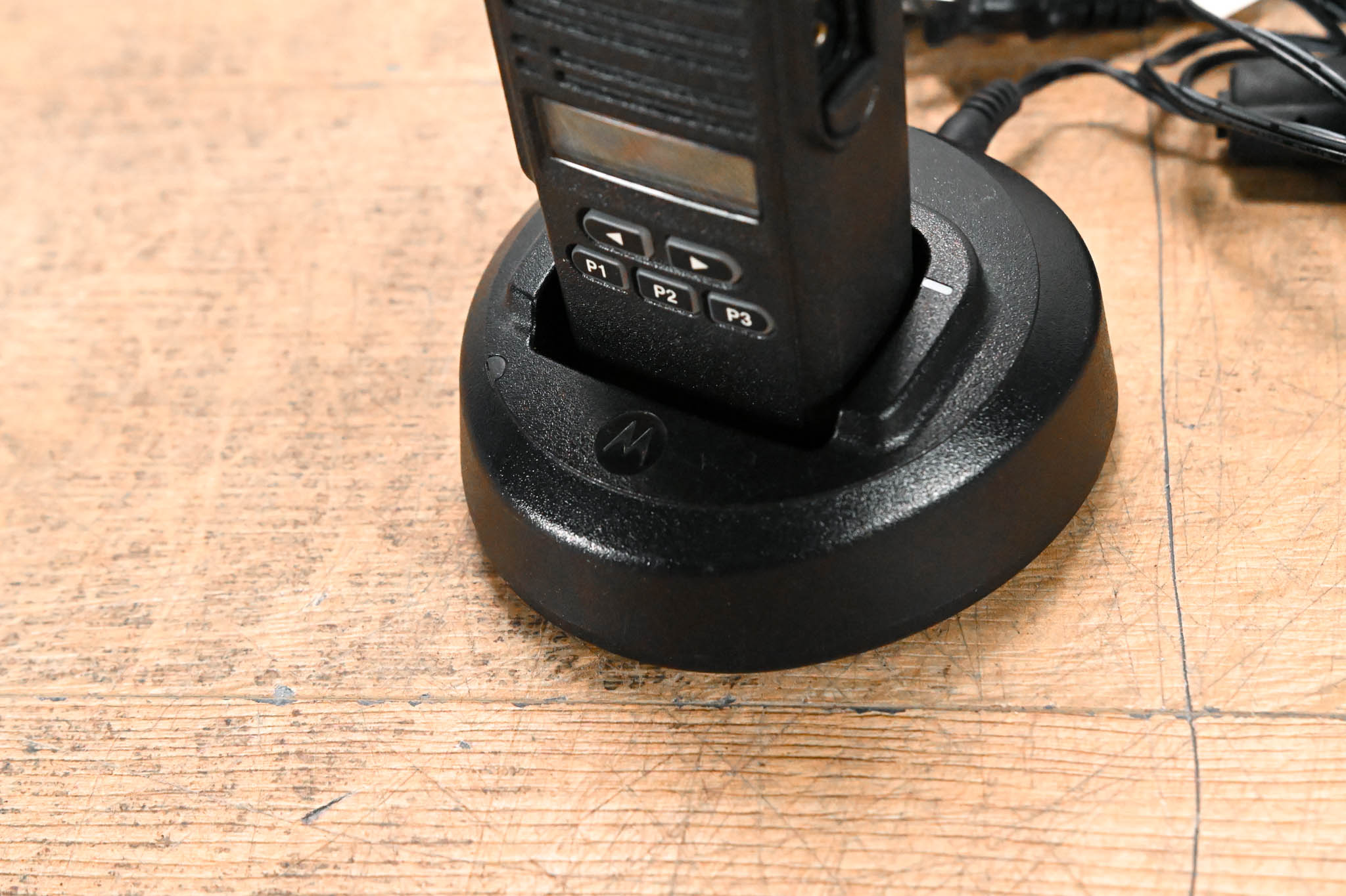 Motorola CP185 Portable Two-Way Radio with PMLN5228A Charger