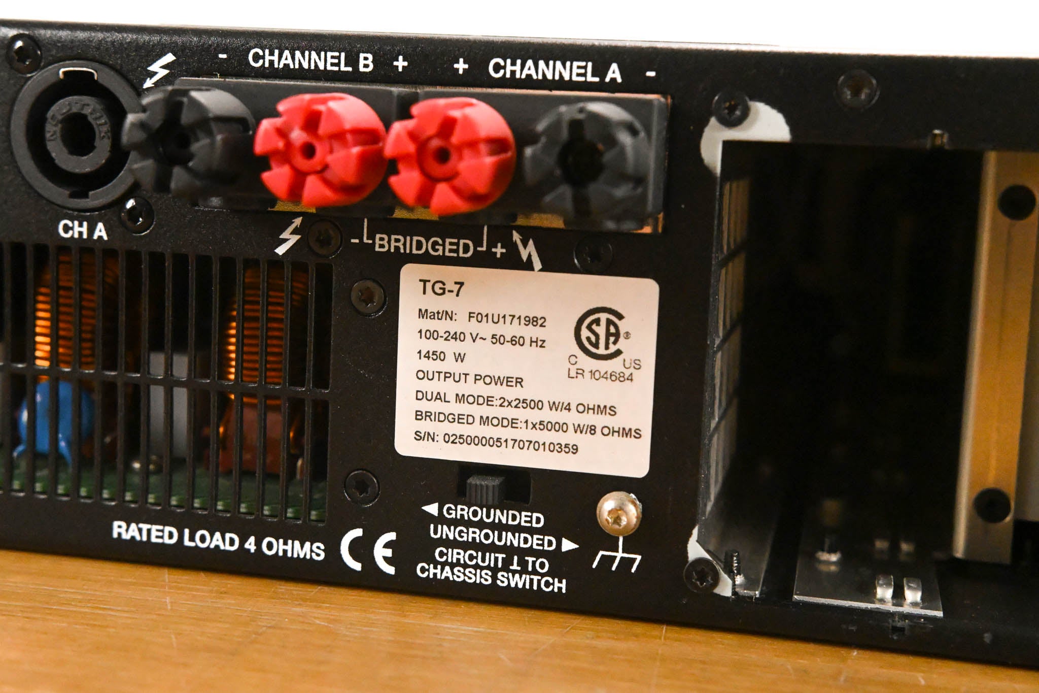 Electro-Voice (EV) TG-7 Tour-Grade Stereo Power Amplifier