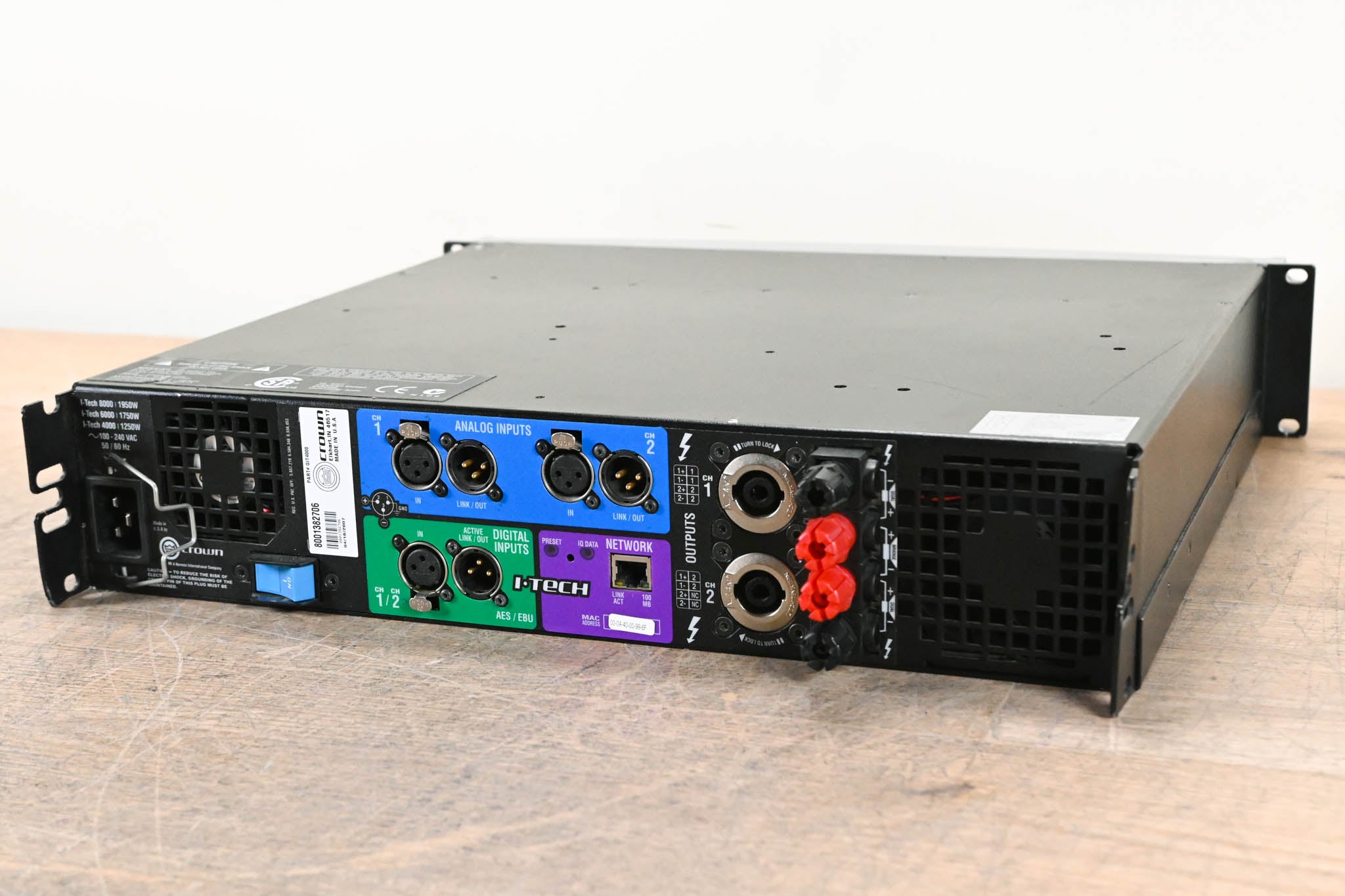 Crown I-Tech 4000 2-Channel Power Amplifier