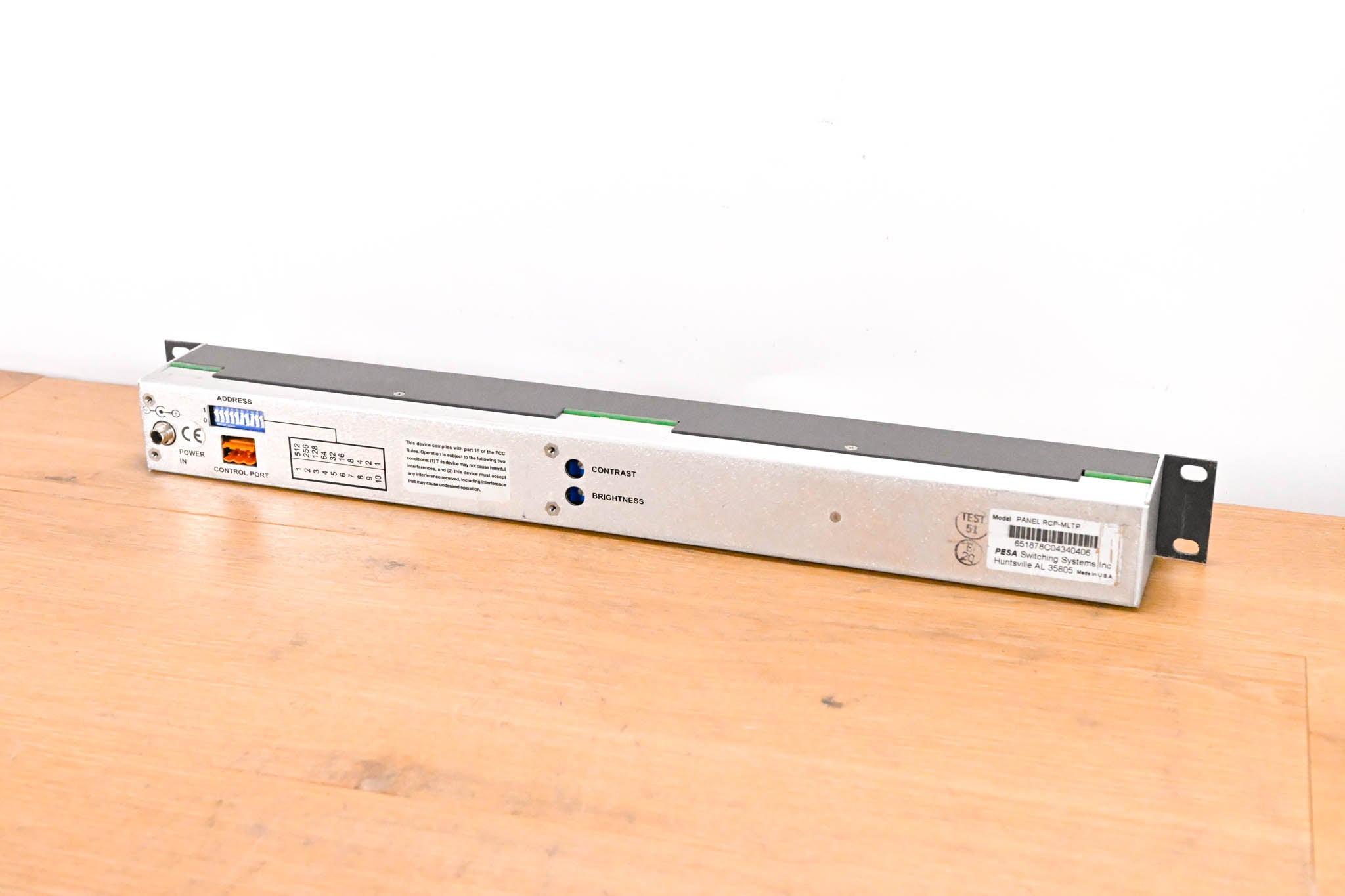 Pesa RCP-MLTP RCP-TP 1RU Matrix Switcher Control Panel (NO PSU)