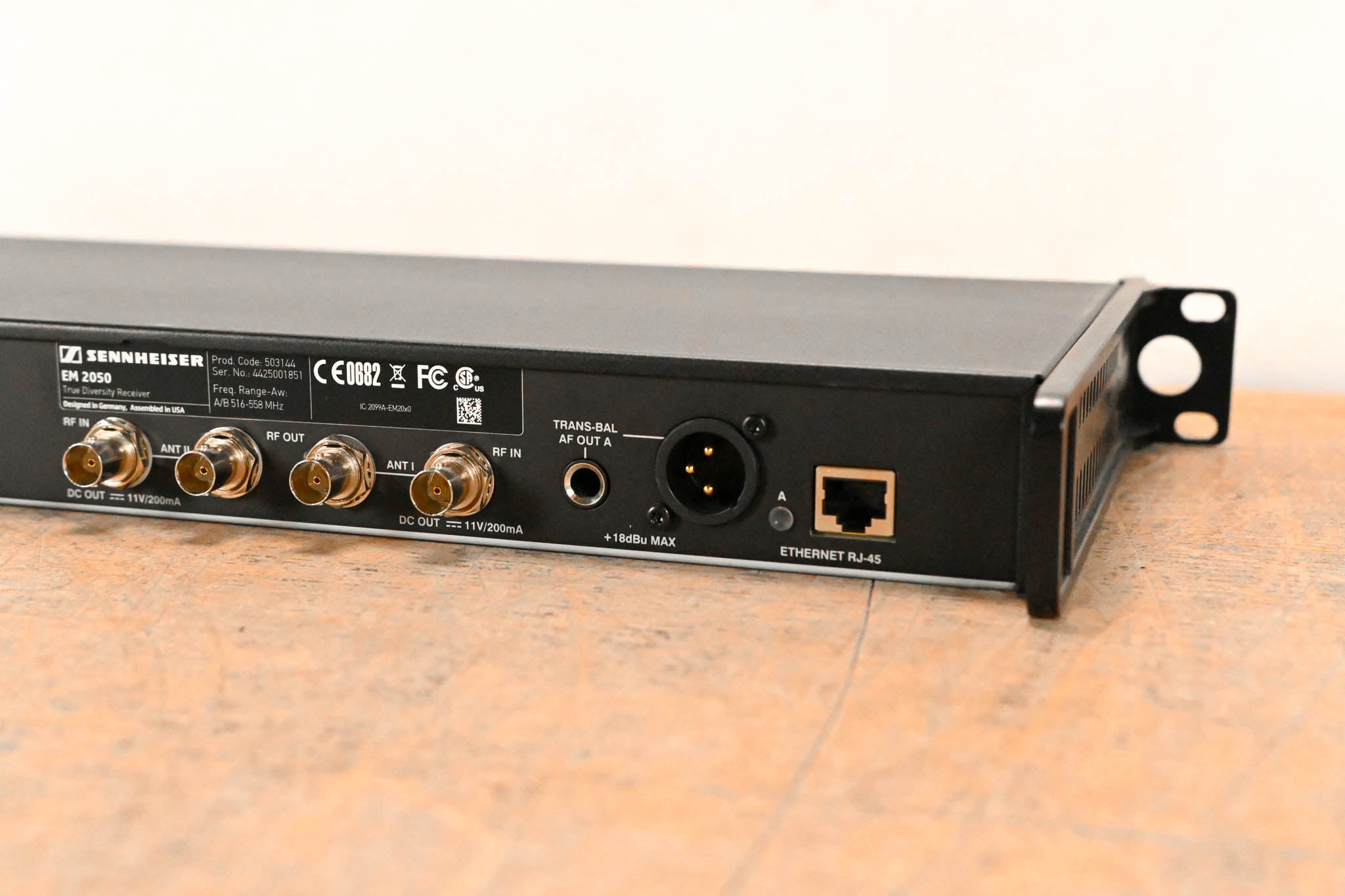 Sennheiser EM 2050 Dual-Channel Wireless Receiver Aw Range: 516-558 MHz