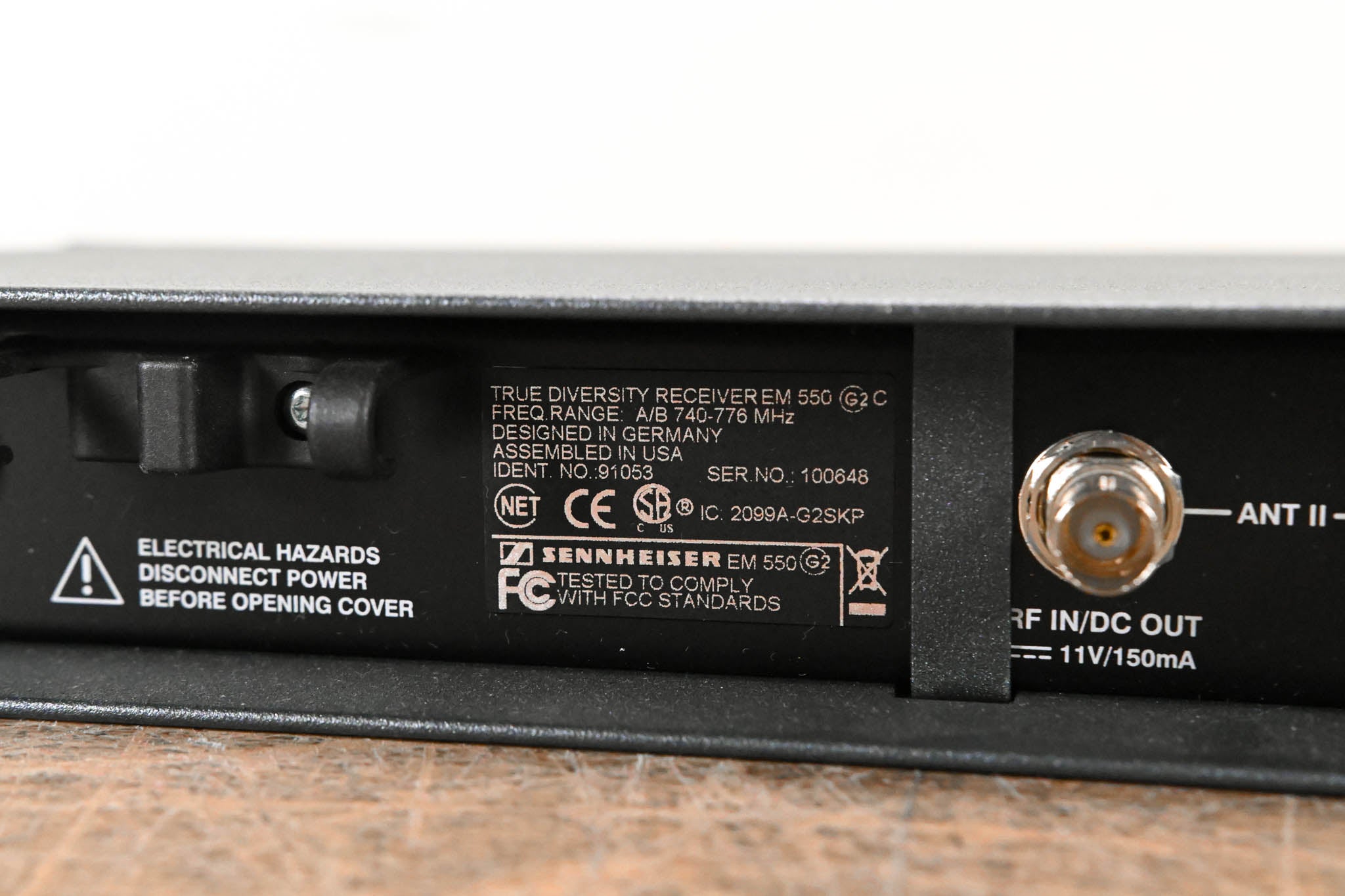 Sennheiser EM 550 G2 Dual Wireless Receiver - C Range: 740-776 MHz