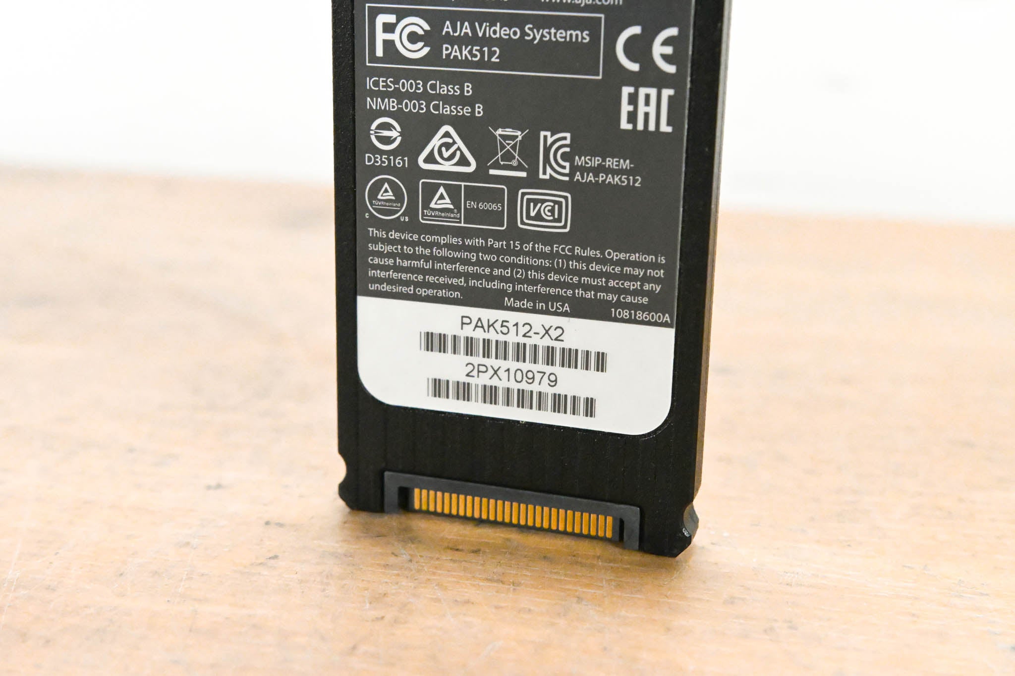AJA PAK512 SSD Module for Ki Pro Systems