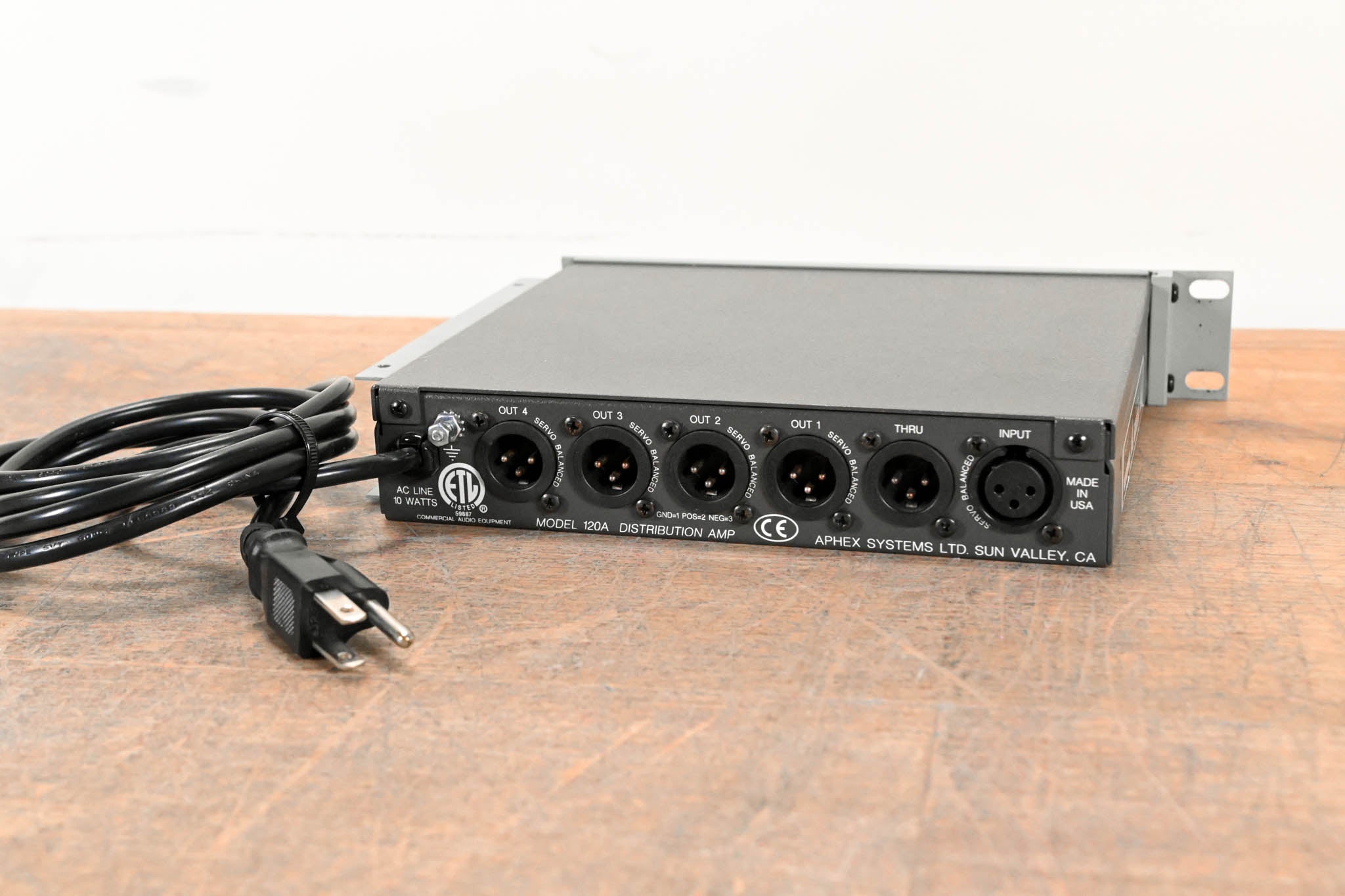 Aphex 120A Distribution Amplifier with 1 XLR Input and 4 XLR Outputs