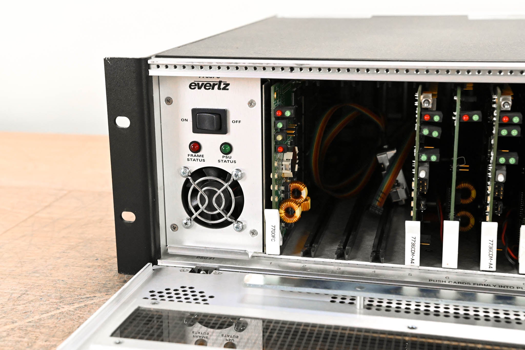 Evertz 7700FR-C Multiframe Chassis with Cards