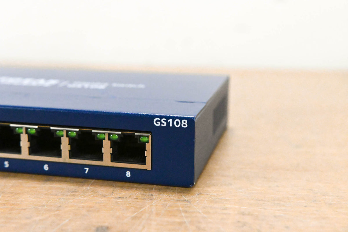 NETGEAR GS108 v4 8-Port Gigabit Unmanaged Switch (NO POWER SUPPLY)