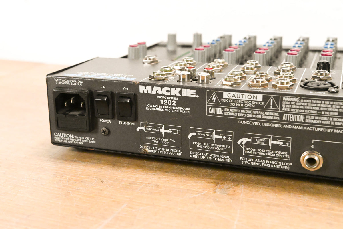 Mackie 1202 Micro Series 12-Channel Mic/Line Analog Mixer