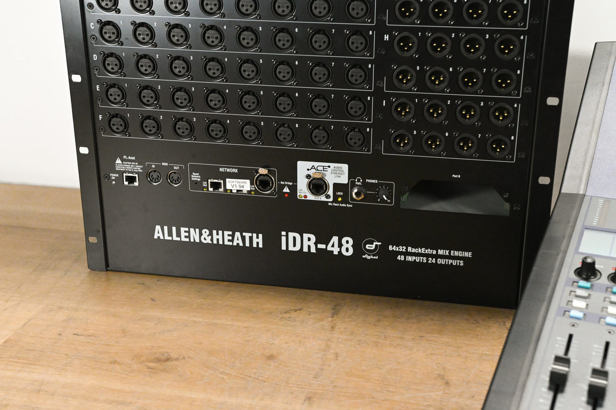 Allen & Heath iLive-R72 Mixing Surface with iDR-48 Fixed Format MixRack