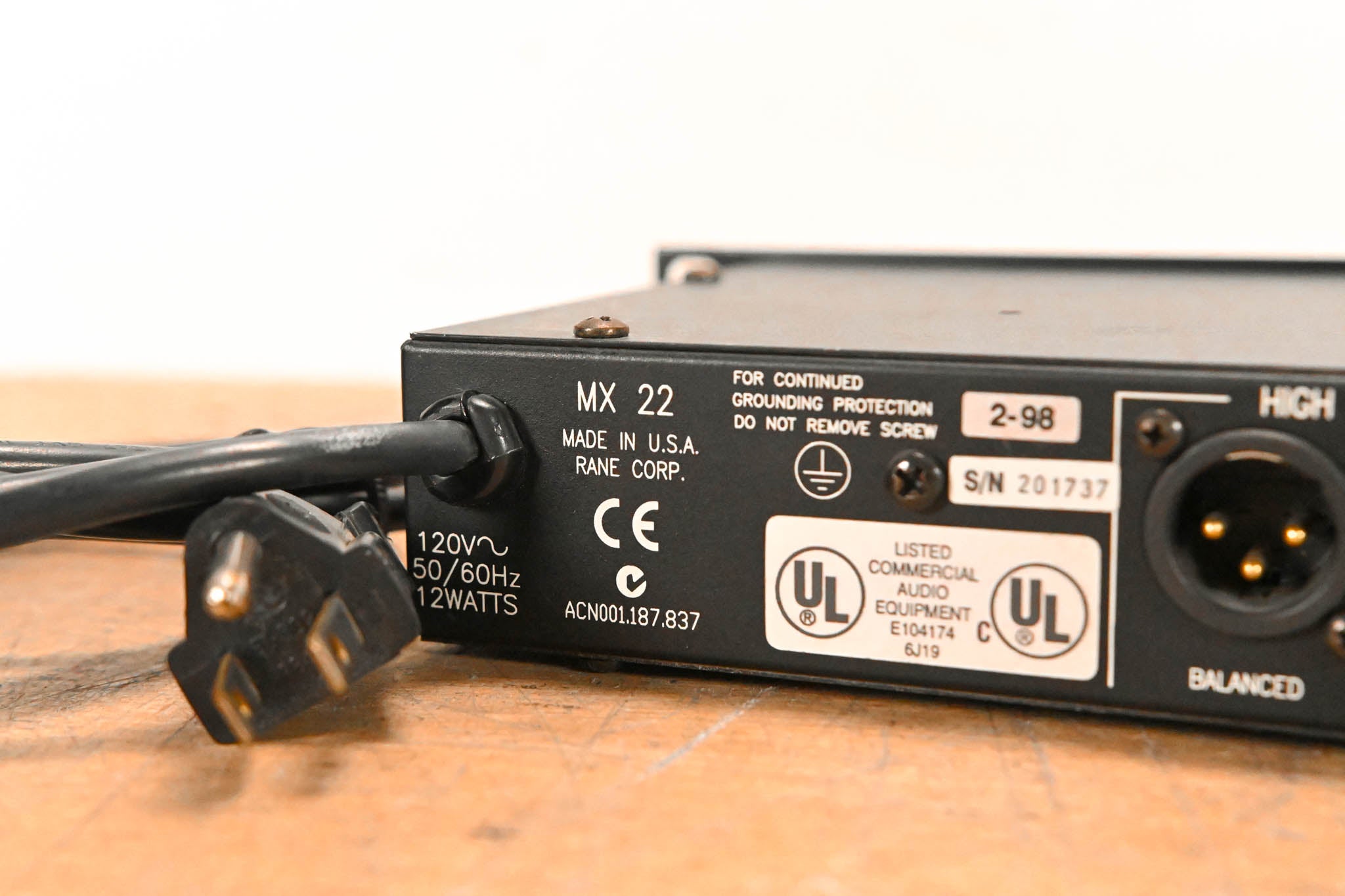 Rane MX 22 Stereo 2-Way Crossover