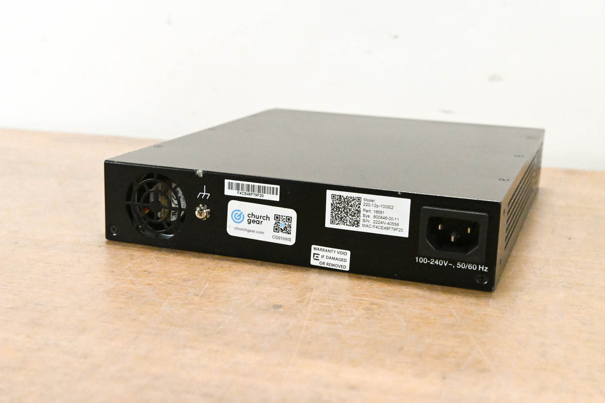 Extreme Networks 220-12P-10GE2 12-Port PoE+ 10 Gigabit Ethernet Switch