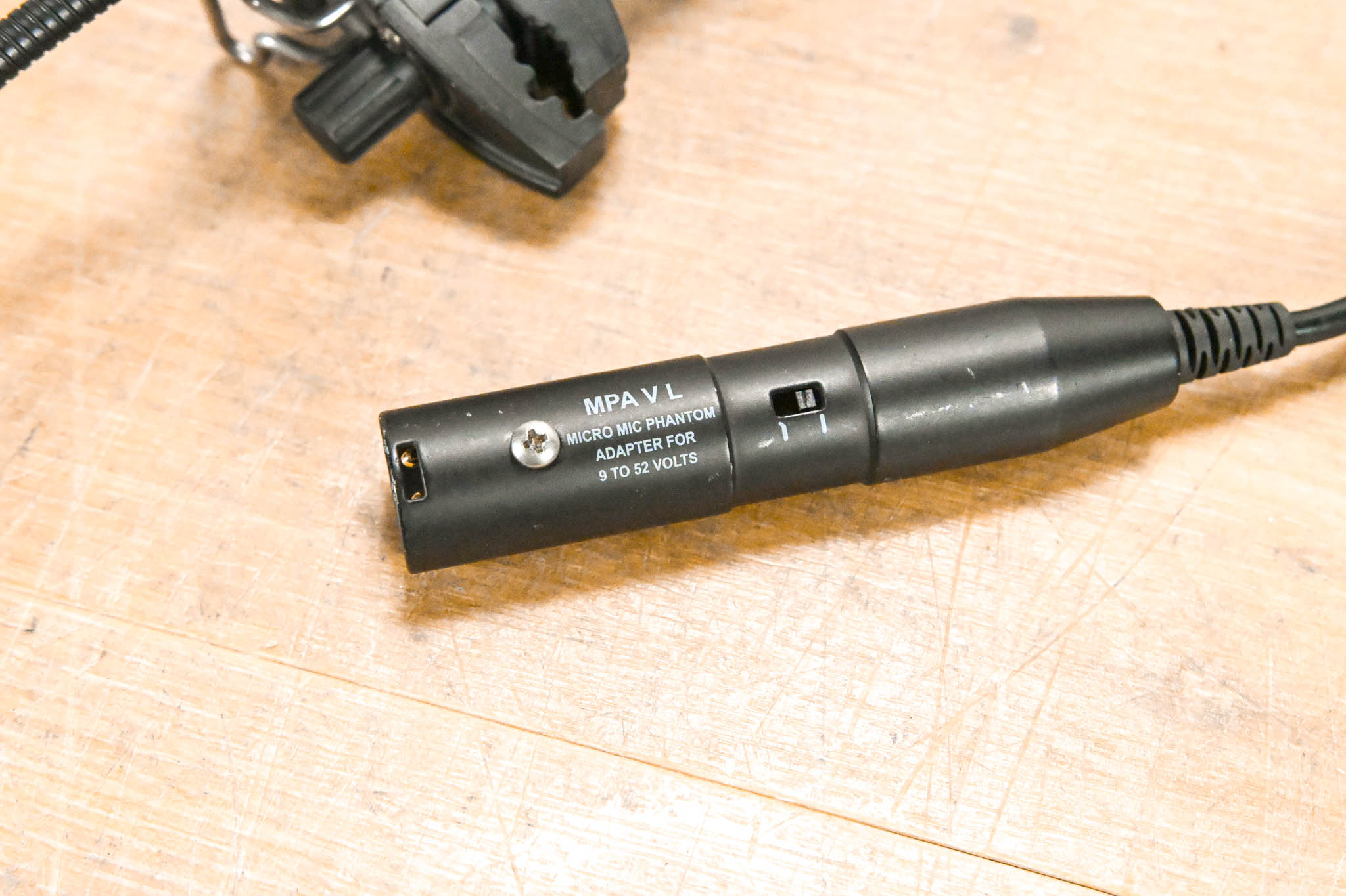 AKG C518 Clip-On Drum Microphone w/ MPA V L Micro Mic Phantom Adapter