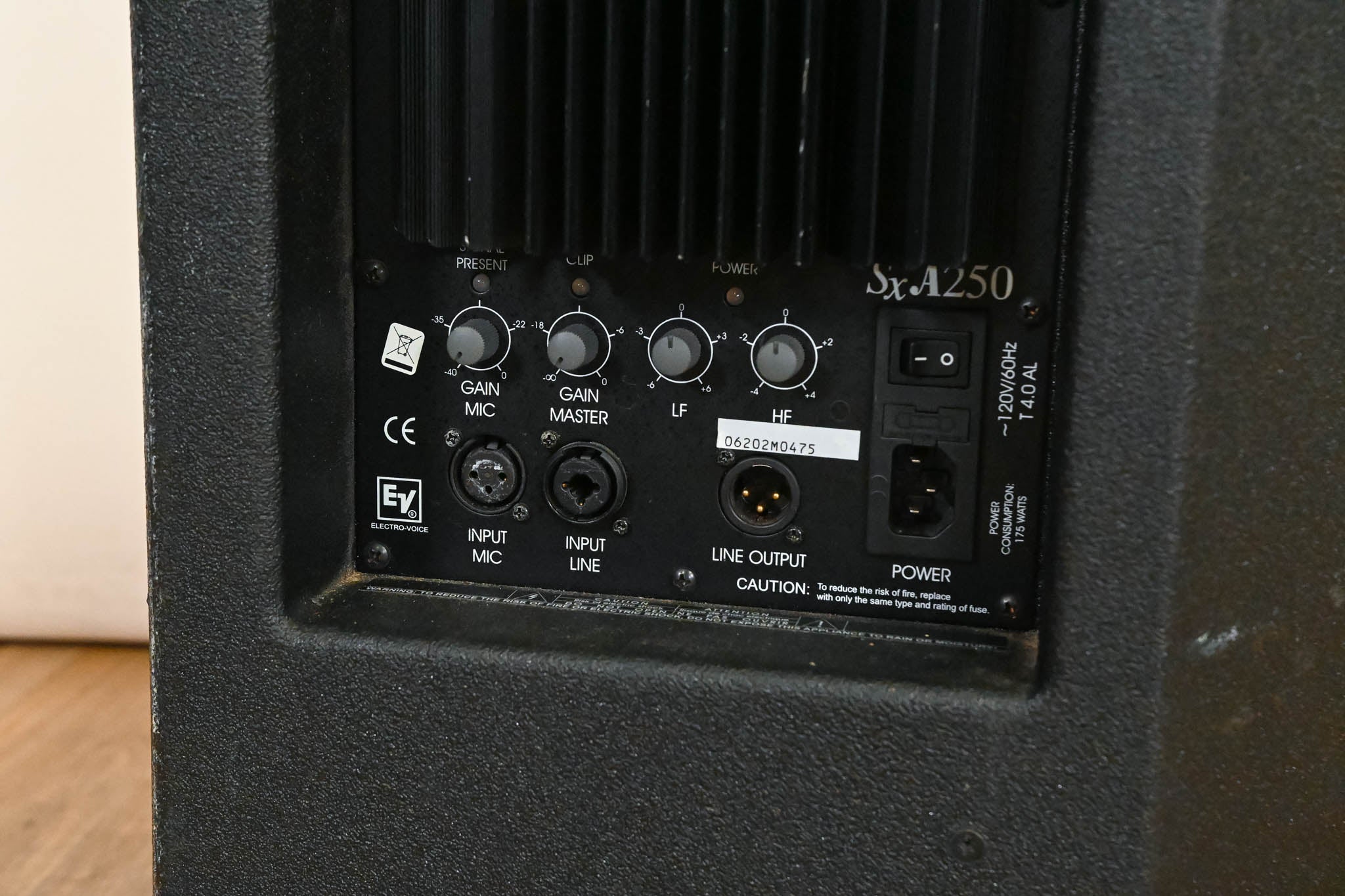 Electro-Voice (EV) SxA250 Two-Way Bi-Amplified PA Speaker/Floor Monitor
