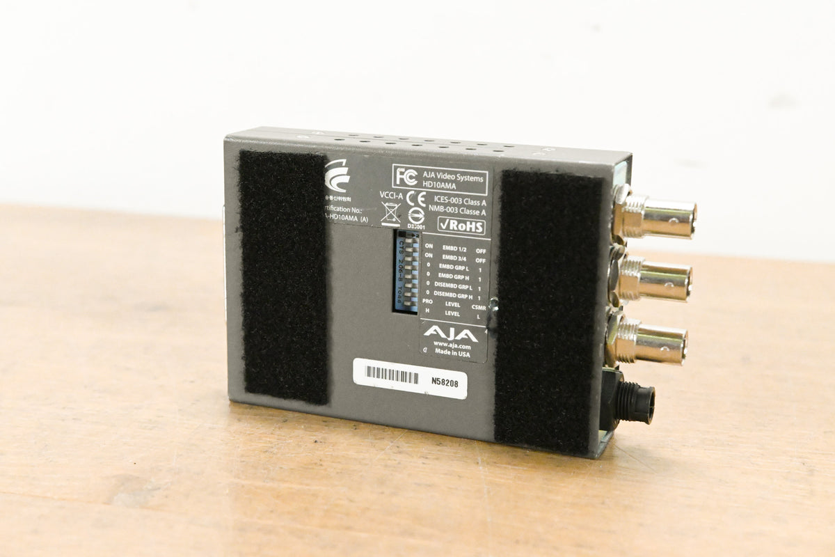 AJA HD10AMA 4-Channel Analog Audio Embedder/Disembedder (NO PSU)