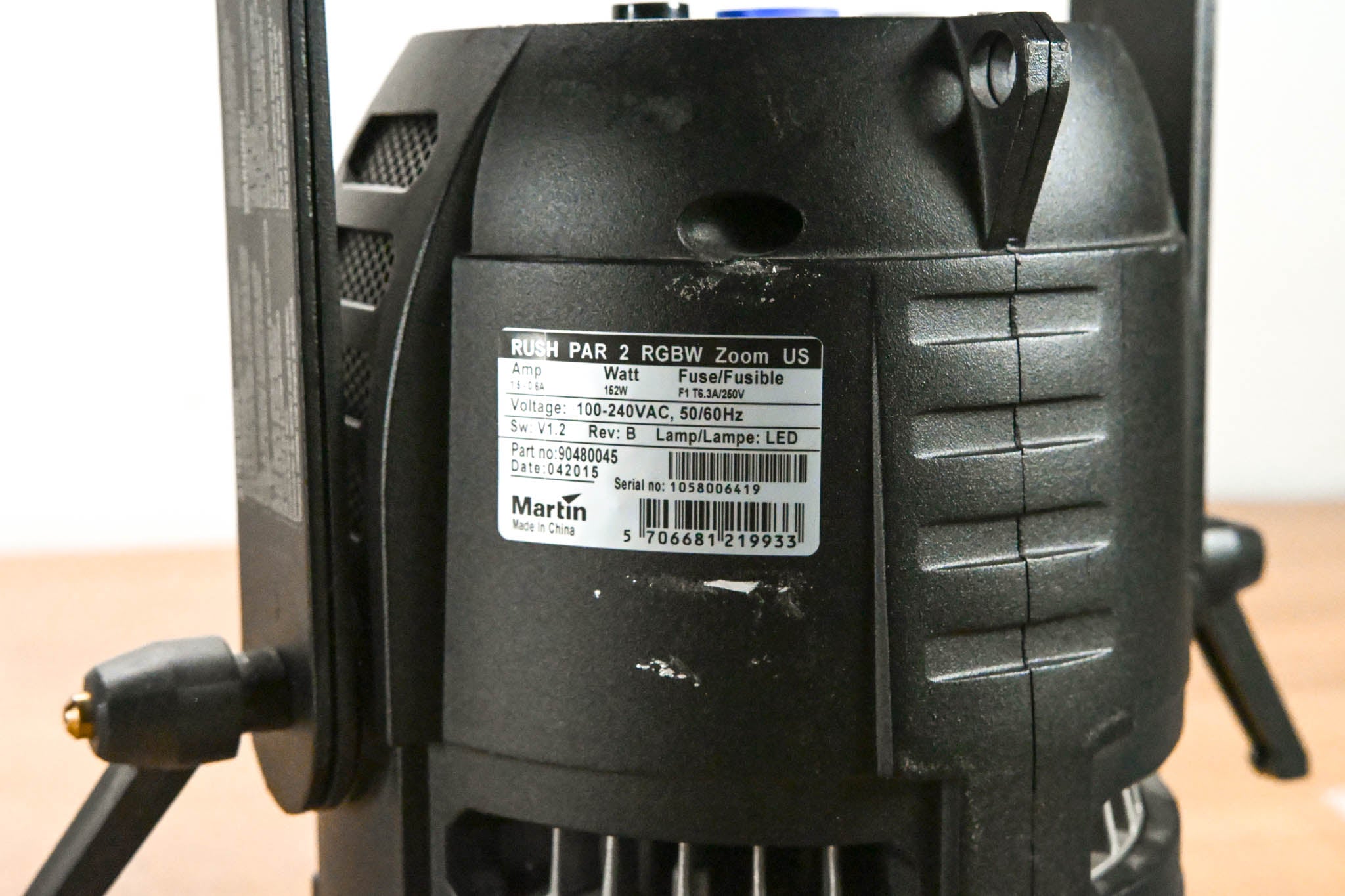 Martin Lighting RUSH PAR 2 RGBW Zoom US LED Par Can
