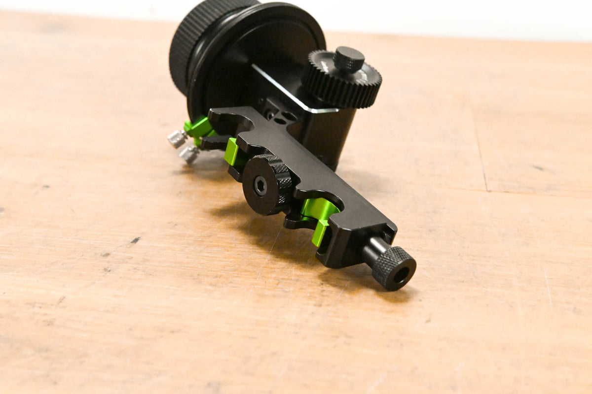 LanParte Follow Focus V2 with Hard Stops for 19mm Rods