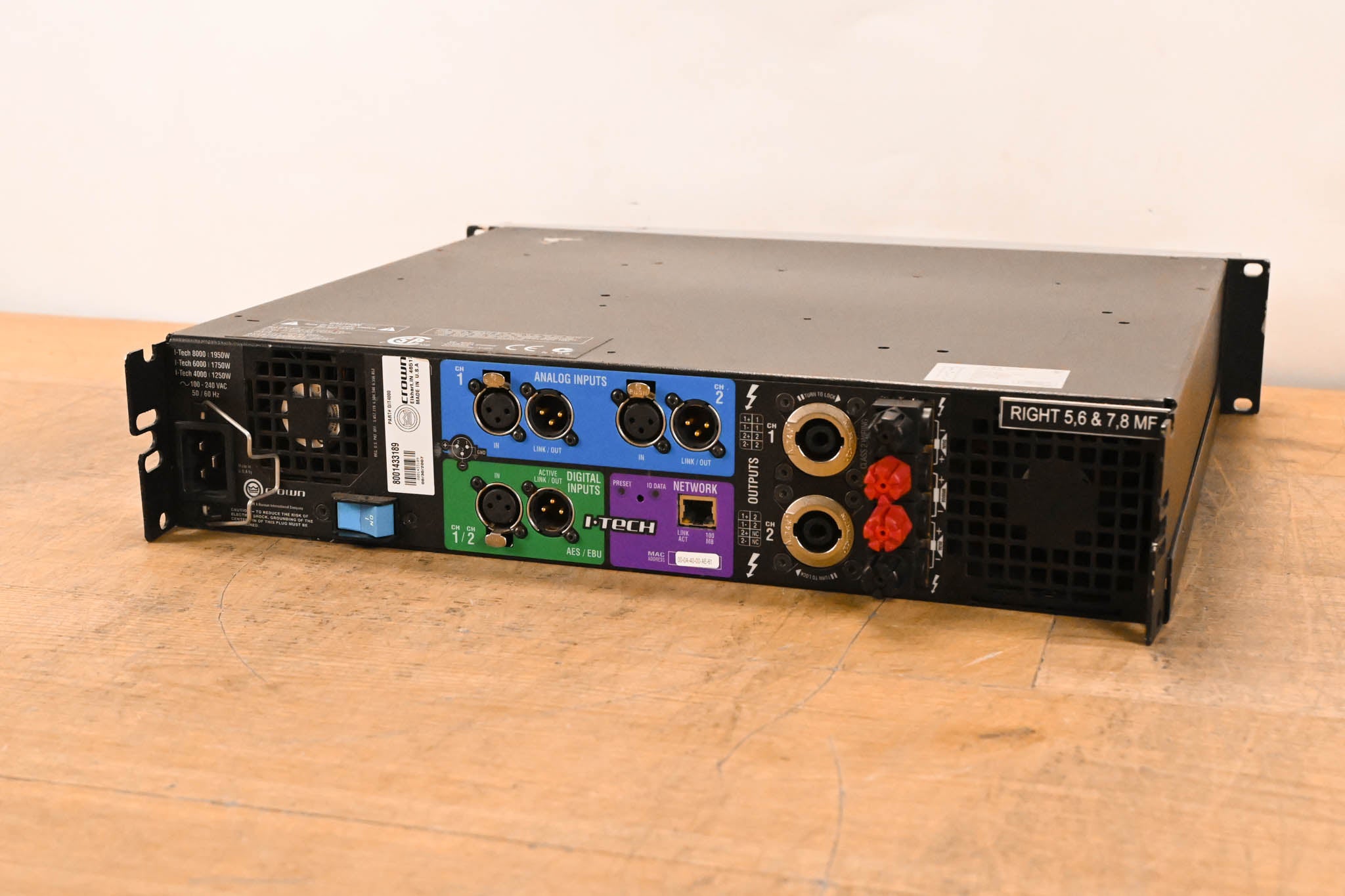 Crown I-Tech 4000 2-Channel Power Amplifier