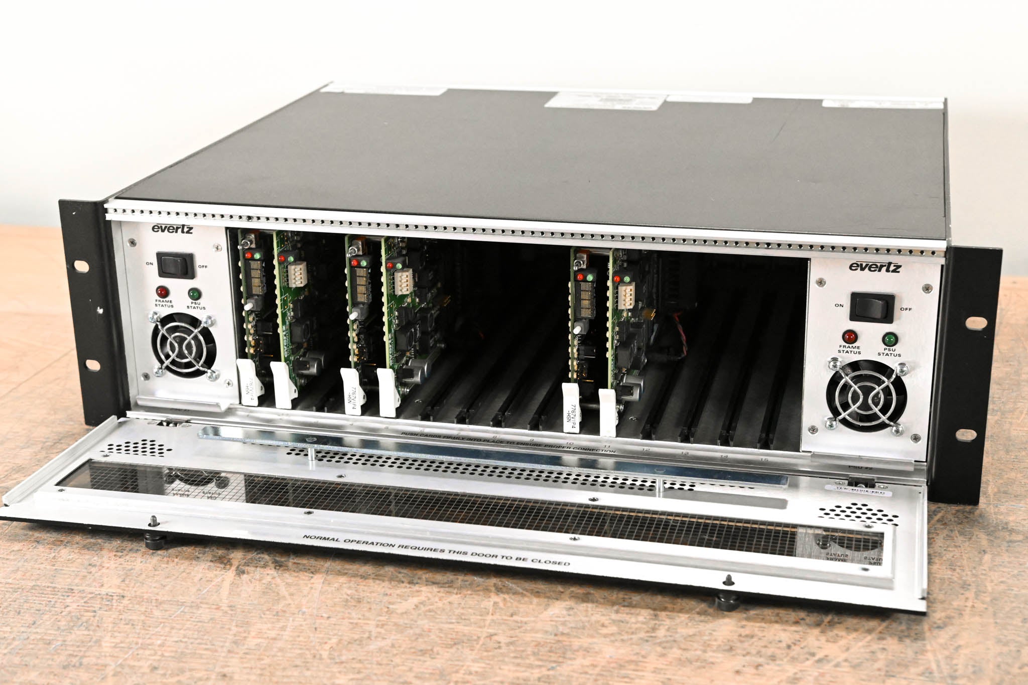 Evertz 7700FR-C Multiframe Chassis with Cards