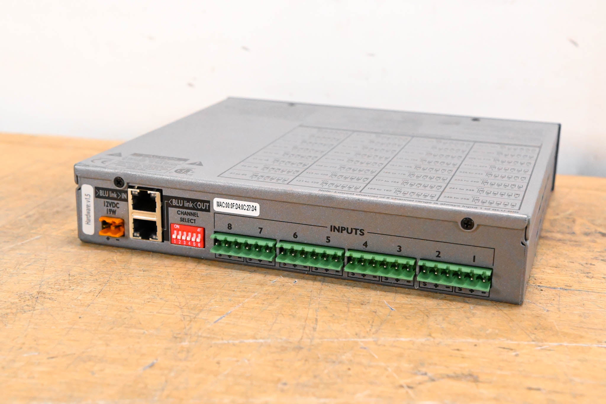 BSS BLU-BIB Break-In Box 8-Channel Input Expander (NO POWER SUPPLY)