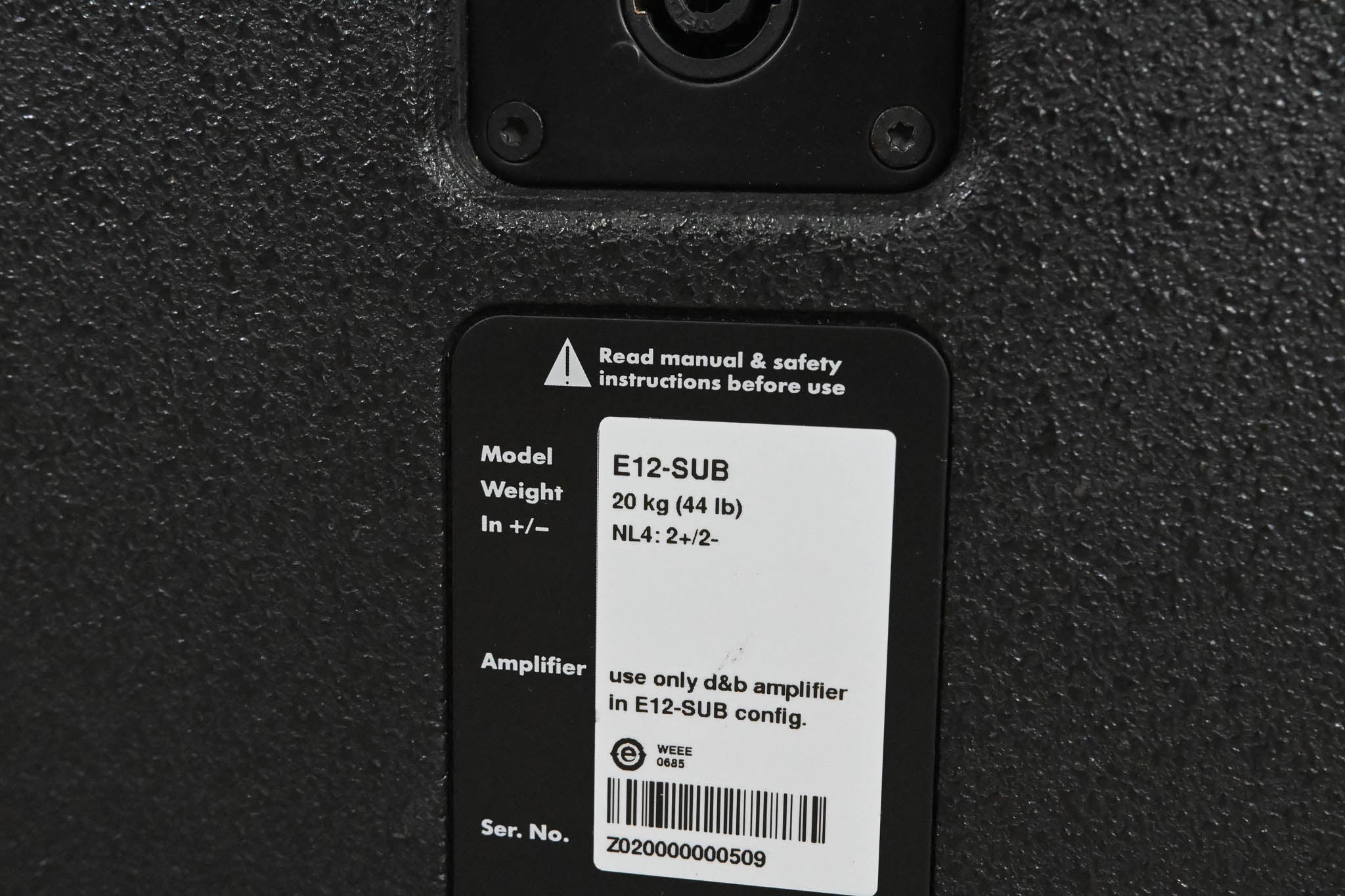 d&b audiotechnik E12-SUB Compact Bass-Reflex Subwoofer