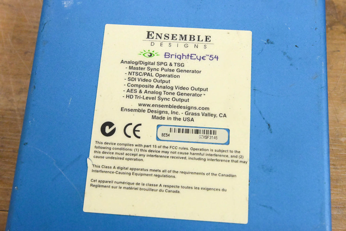 Ensemble Designs BrightEye 54 Analog/Digital SPG & TSG (NO POWER SUPPLY)
