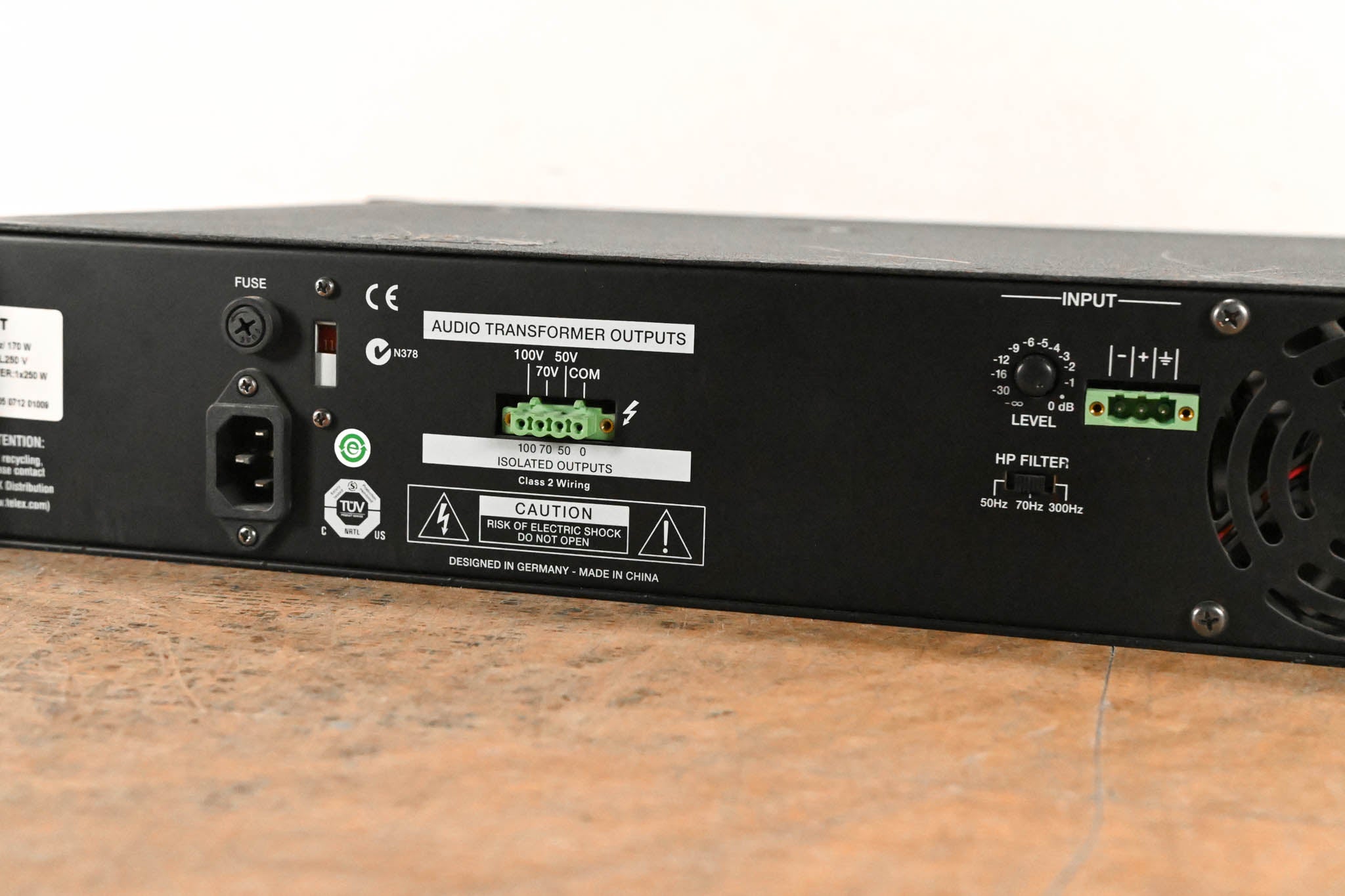 Electro-Voice (EV) PA1250T Single‑Channel 250W Power Amplifier