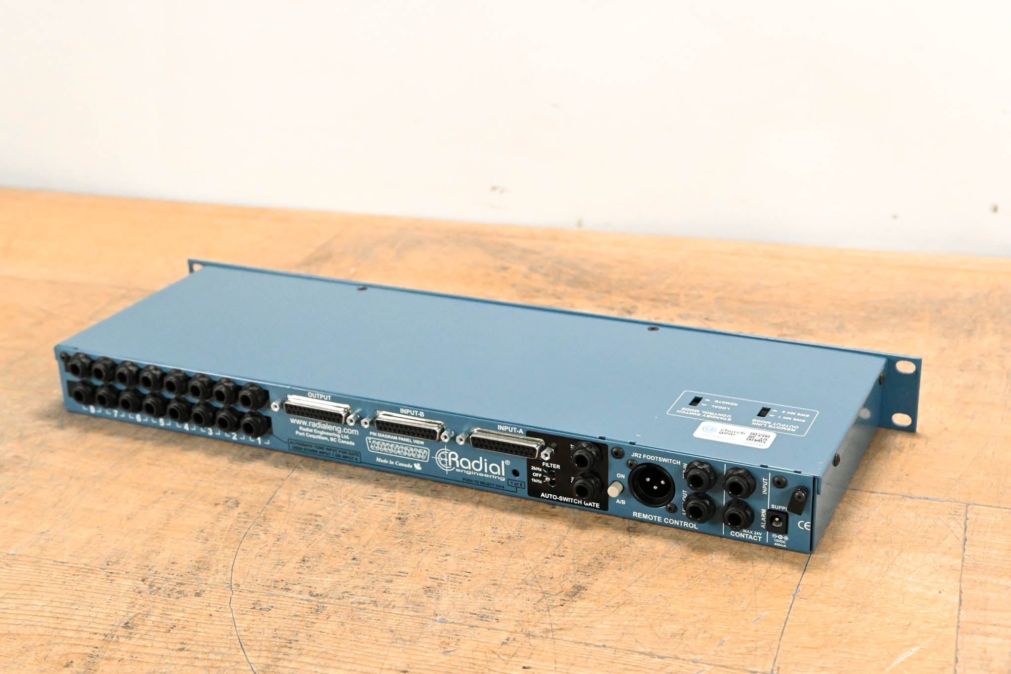 Radial Engineering SW8 MK2 8-CH Line Level Auto-Switcher (NO PSU)