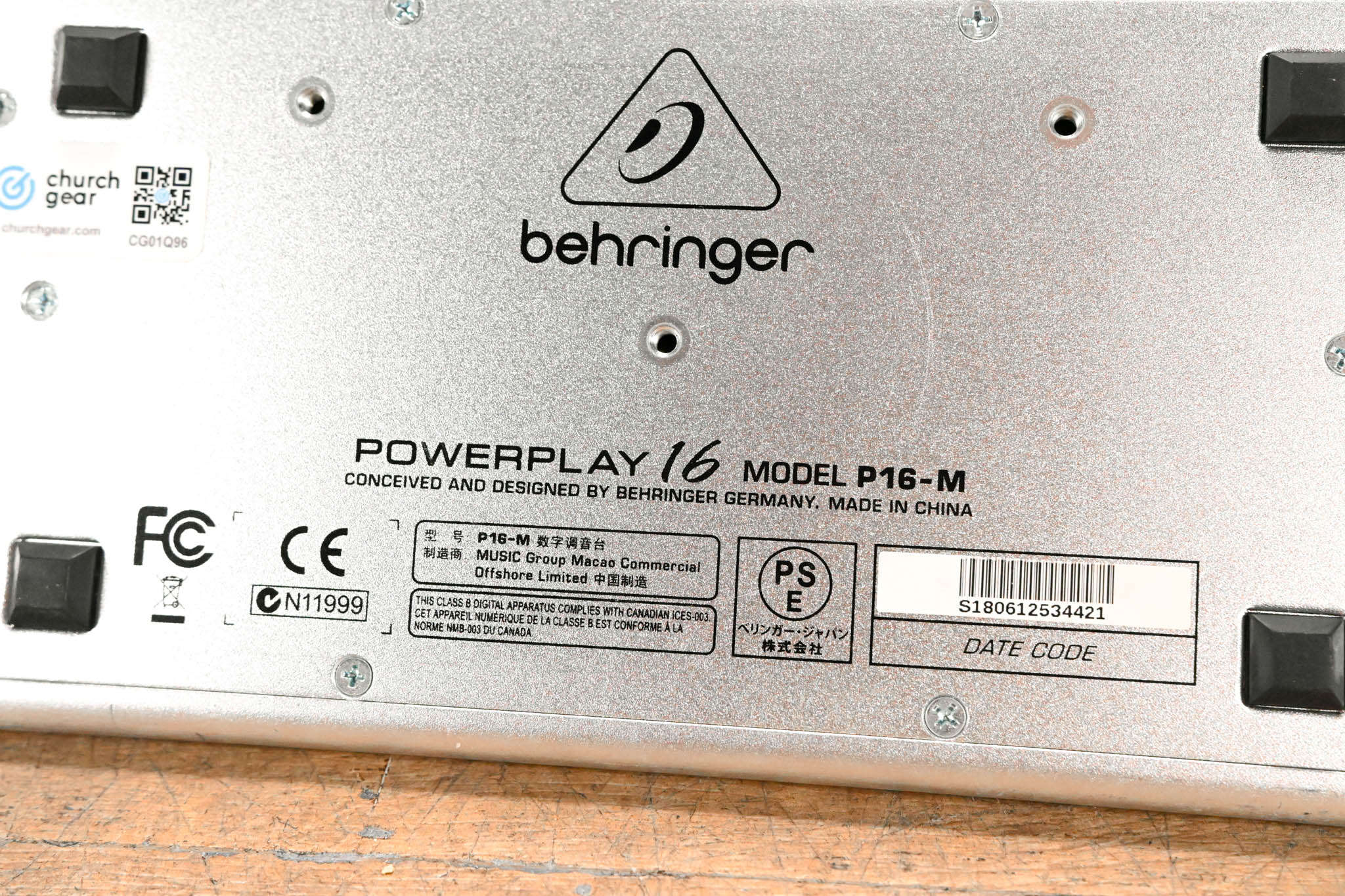 Behringer Powerplay P16-M 16-Channel Digital Personal Mixer