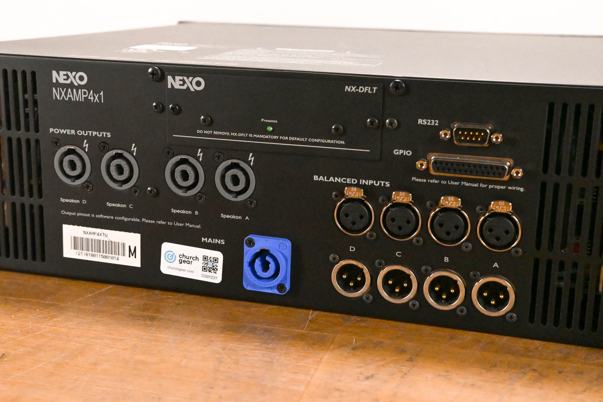 NEXO NXAMP4x1 4-Channel DSP Power Amplifier