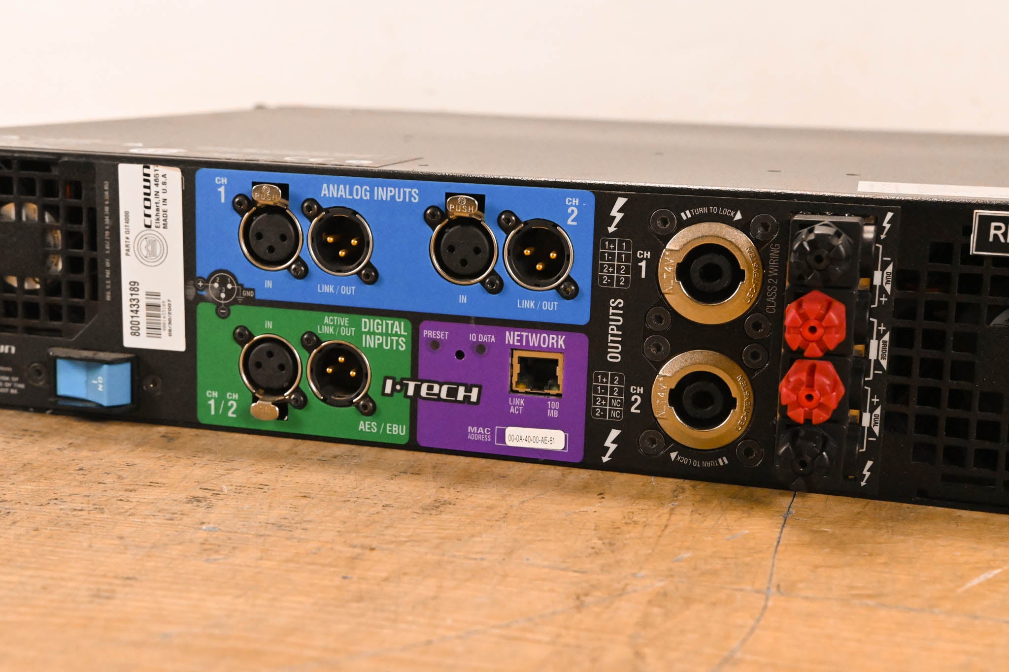 Crown I-Tech 4000 2-Channel Power Amplifier