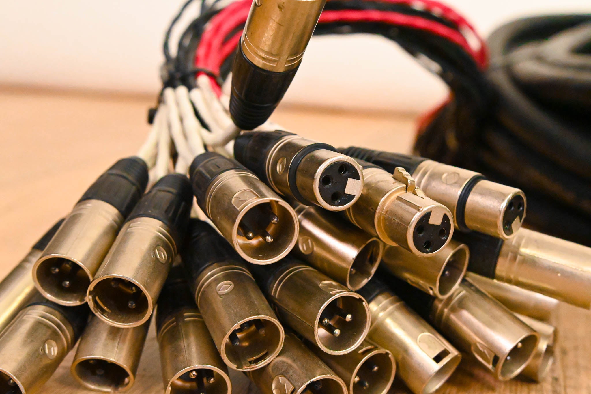 Whirlwind Connect 24x4 XLR Stage Box to Fanout Snake - 100ft