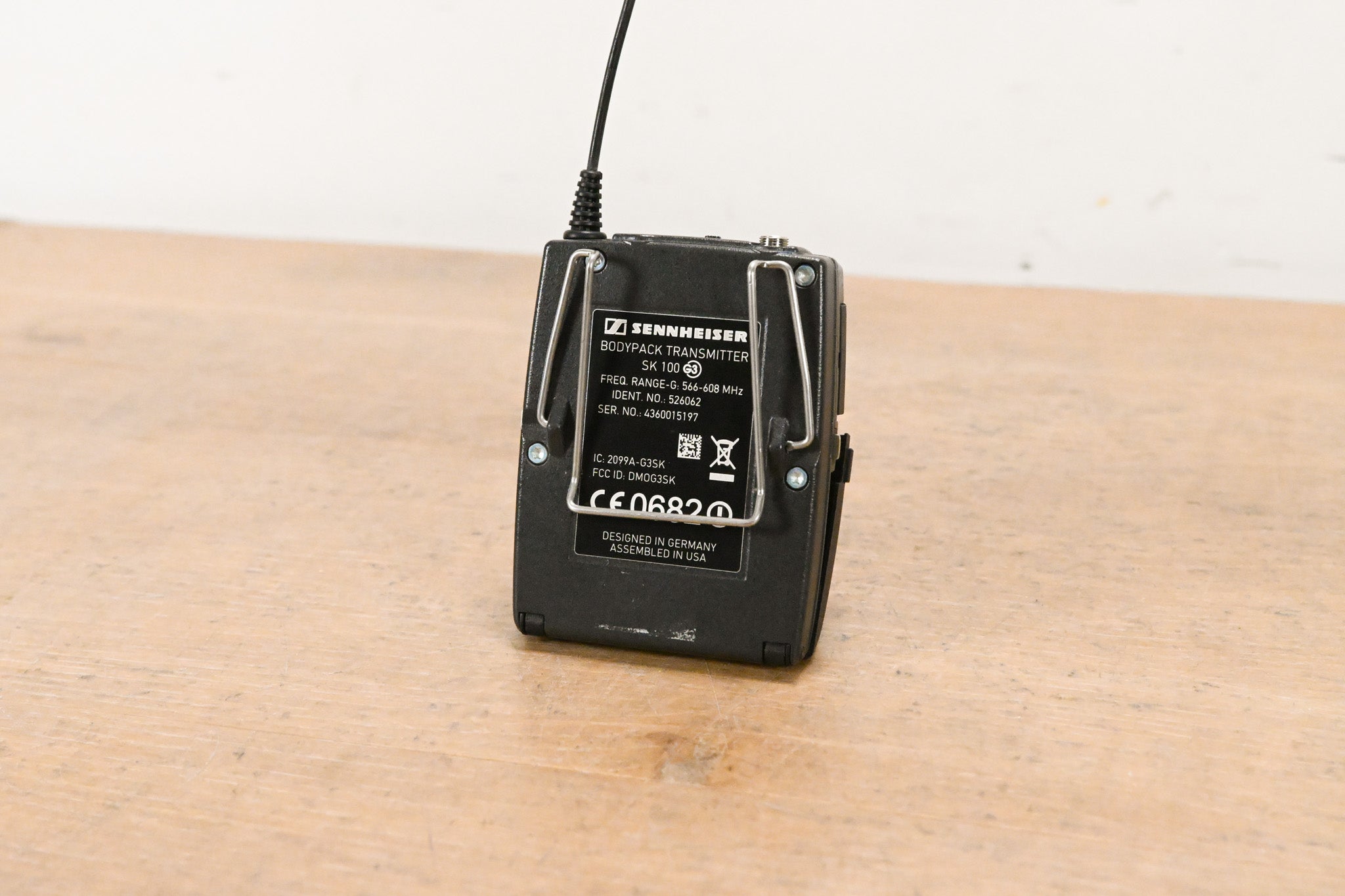 Sennheiser ew 100 G3 Bodypack Wireless System 566-608MHz NO POWER SUPPLY