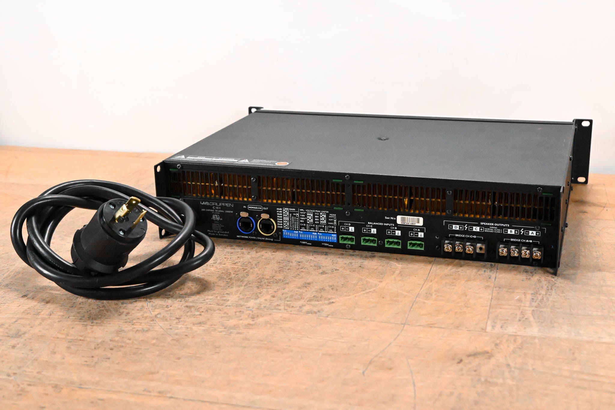Lab Gruppen C 48:4 4800W 4-Channel Power Amplifier