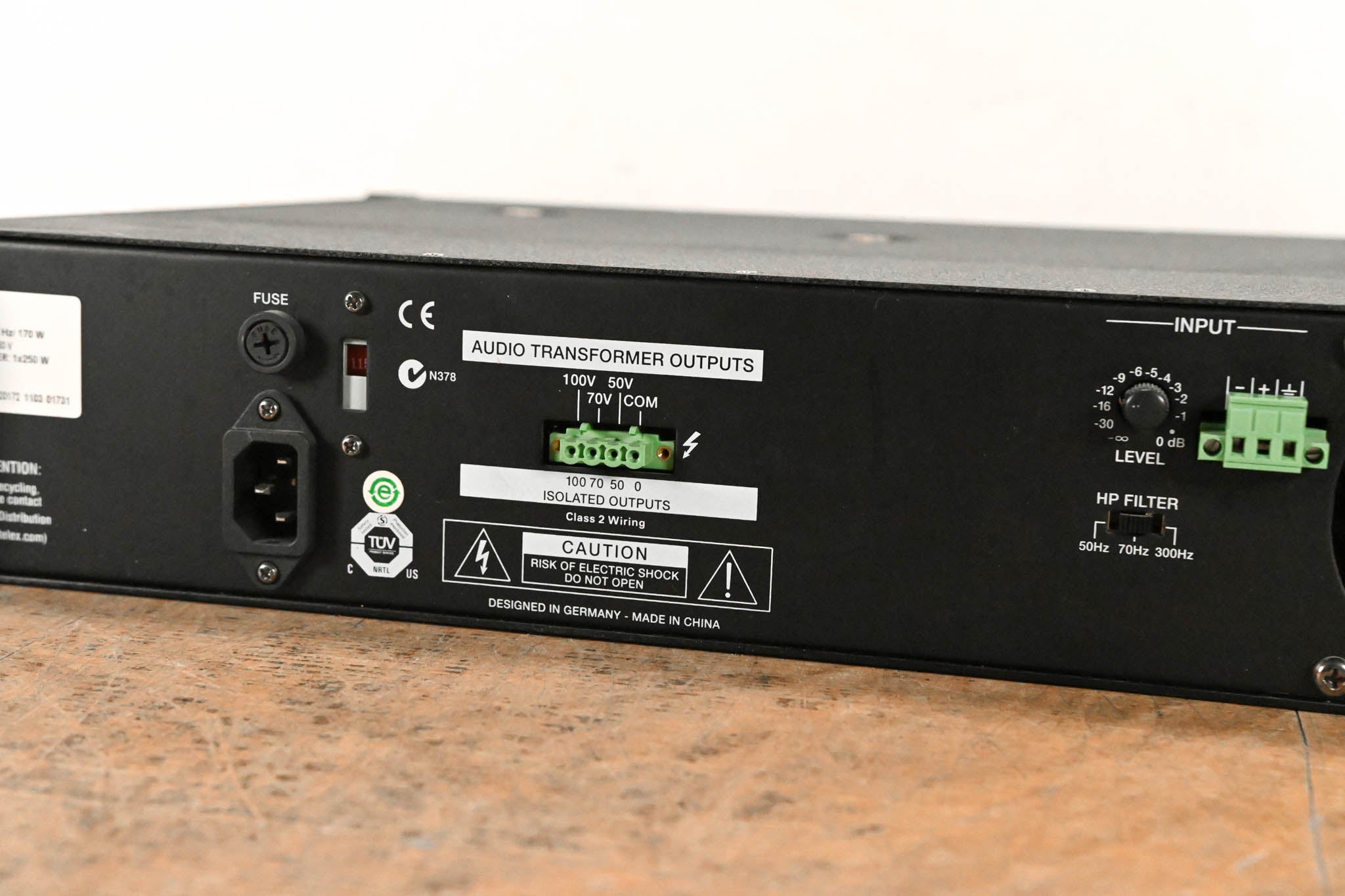 Electro-Voice (EV) PA1250T Single‑Channel 250W Power Amplifier