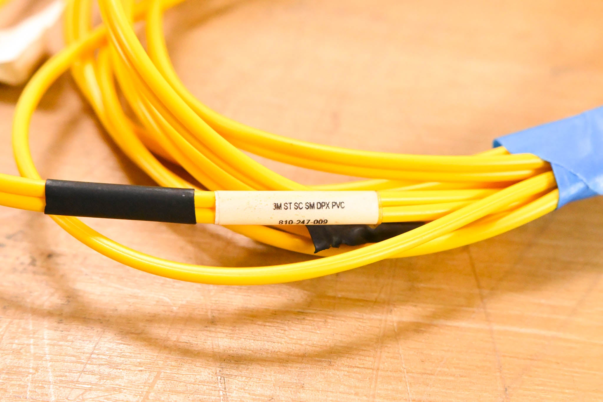 Unbranded SC-ST Duplex Single Mode Fiber Optic Patch Cable - 10'