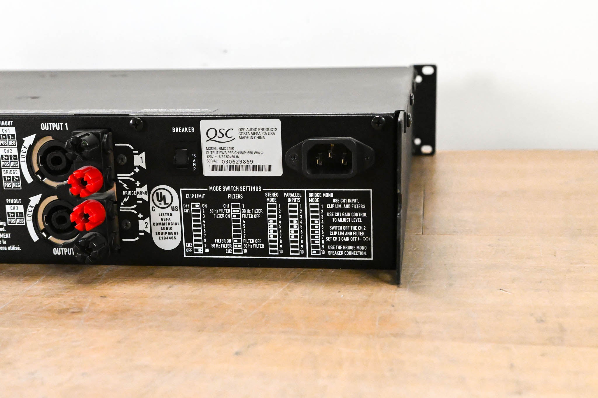 QSC RMX2450 2-Channel Power Amplifier