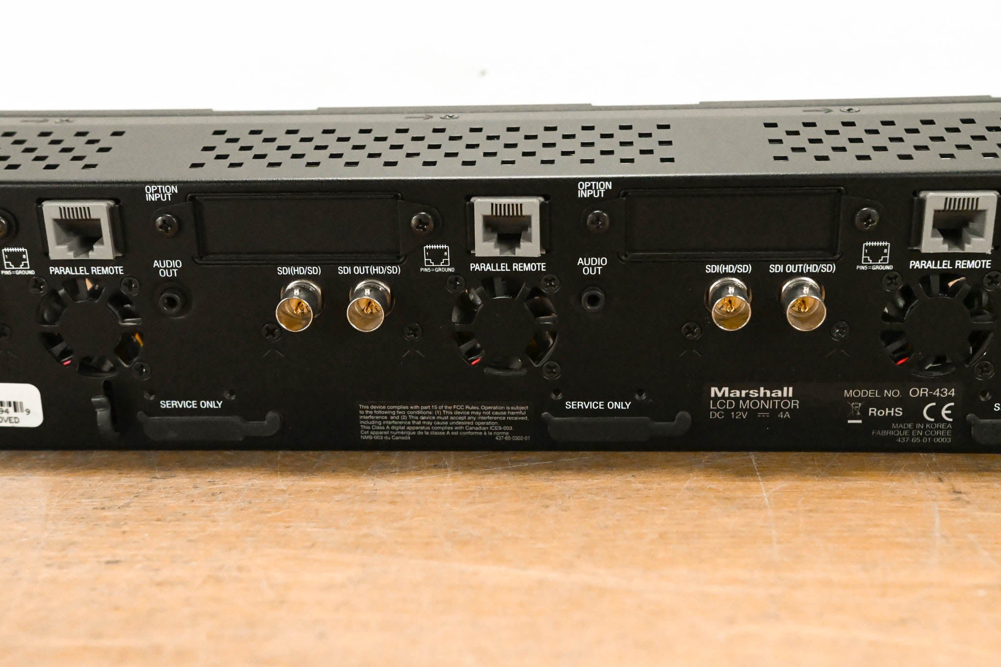 Marshall Orchid OR-434 2RU Quad 4.3" Broadcast LCD Monitor (NO PSU)