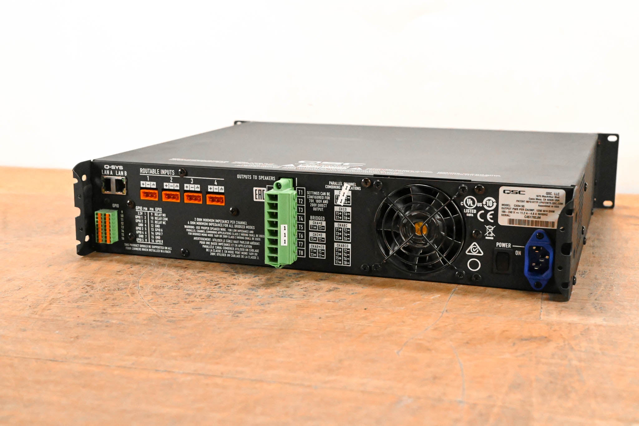 QSC CXD4.5Q 4-Channel Network Amplifier