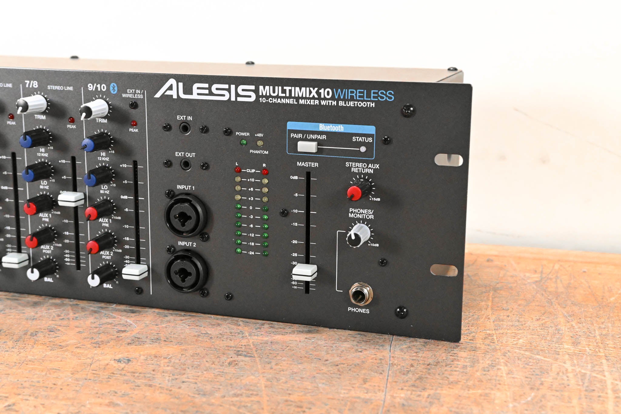 Alesis MultiMix 10 Wireless 10-CH Rackmount Mixer w/ Bluetooth Wireless
