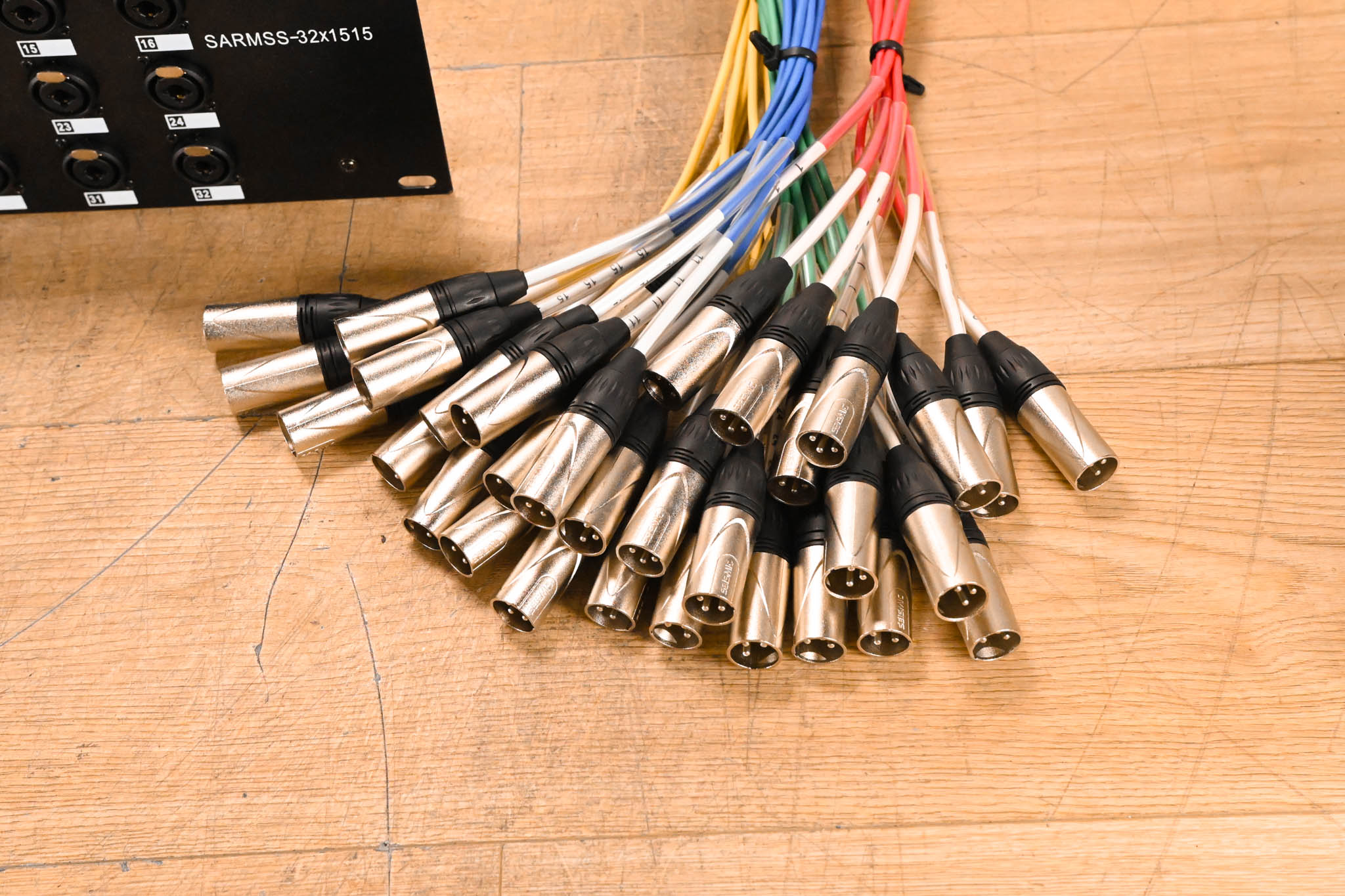 Seismic Audio SARMSS-32x1515 - 32-CH XLR TRS Combo Splitter Snake Cable