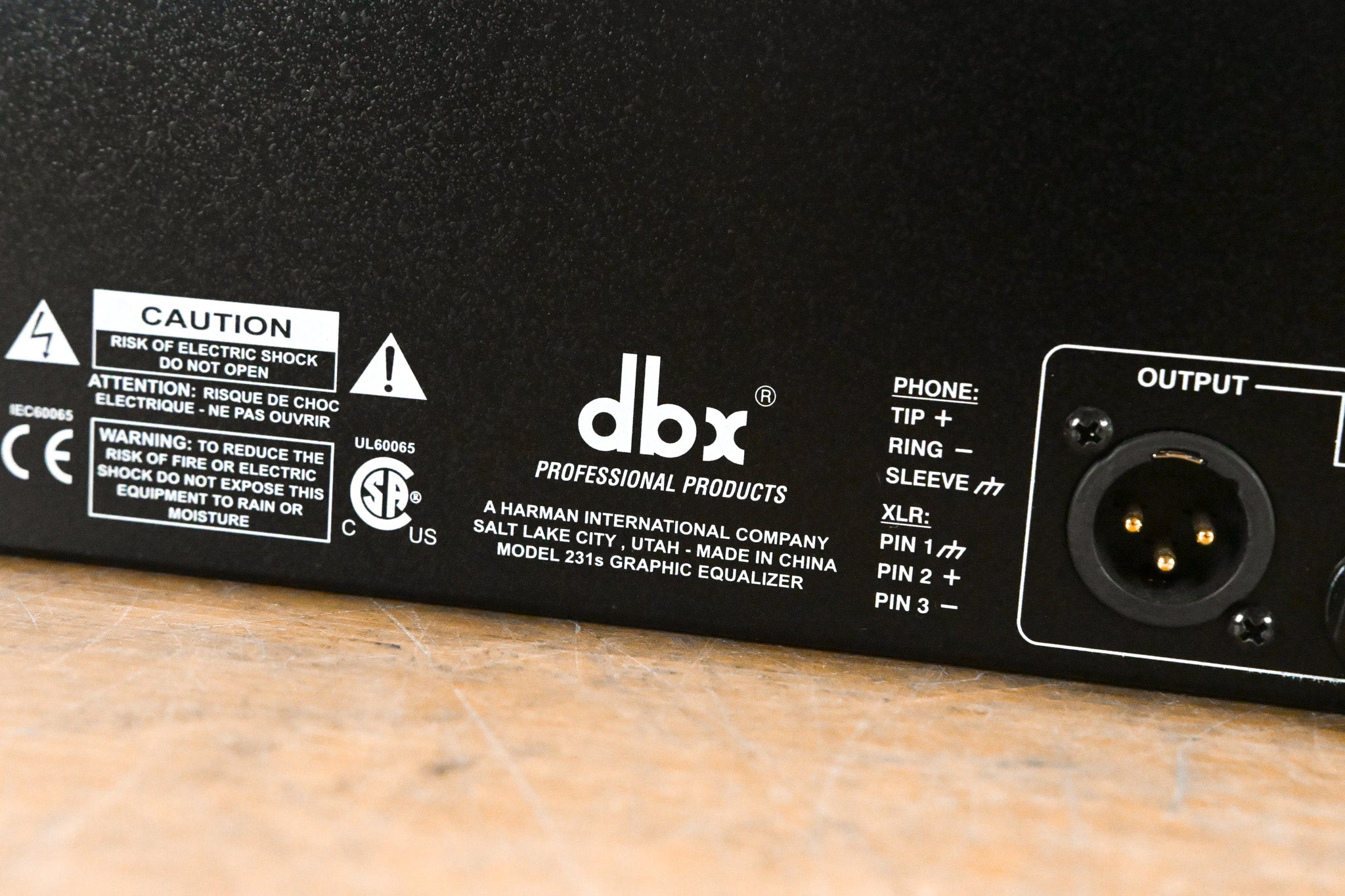 dbx 231s Two-Channel 31-Band Equalizer