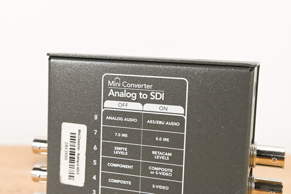 Blackmagic Design Mini Converter Analog to SDI (NO POWER SUPPLY)