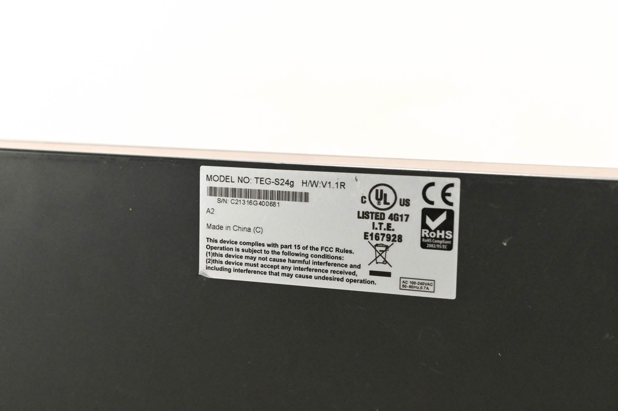 TRENDnet TEG-S24g Unmanaged Ethernet Switch