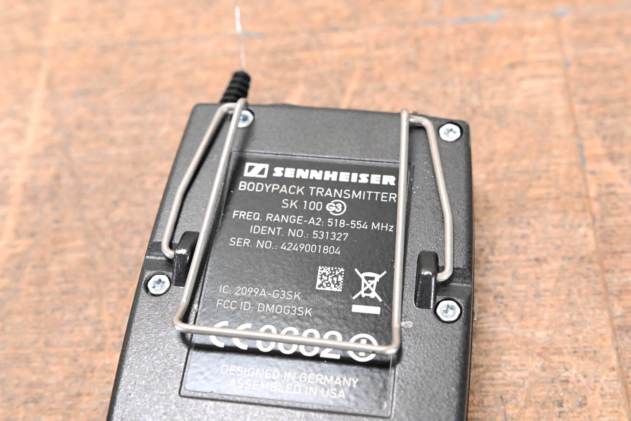 Sennheiser SK 100 G3 Wireless Bodypack Transmitter A2 Range: 518-554 MHz