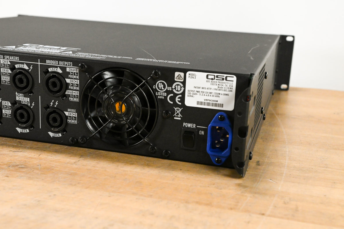 QSC PLD4.5 Four-Channel Power Amplifier with DSP