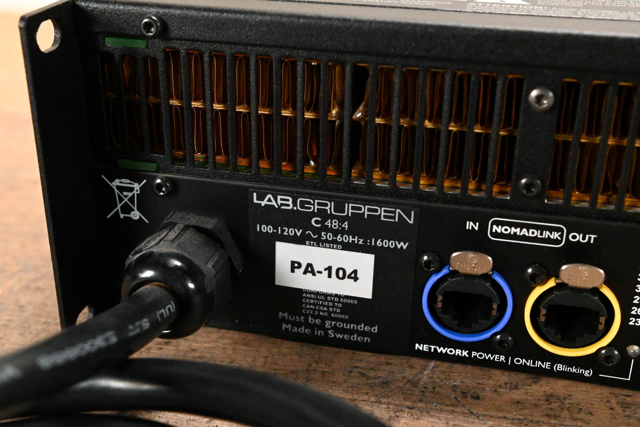 Lab Gruppen C 48:4 4800W 4-Channel Power Amplifier