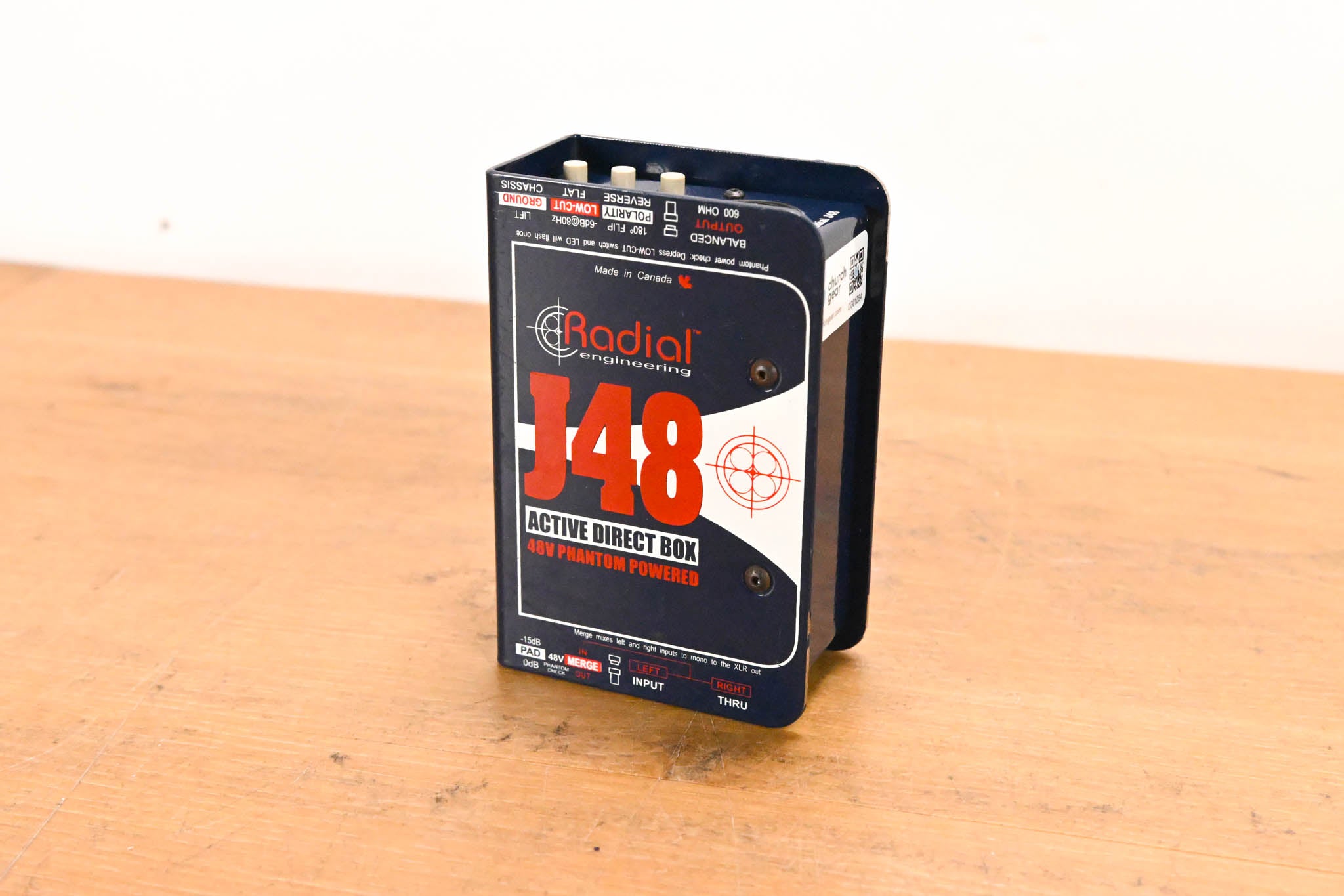 Radial Engineering J48 1-Channel 48V Active Direct Box