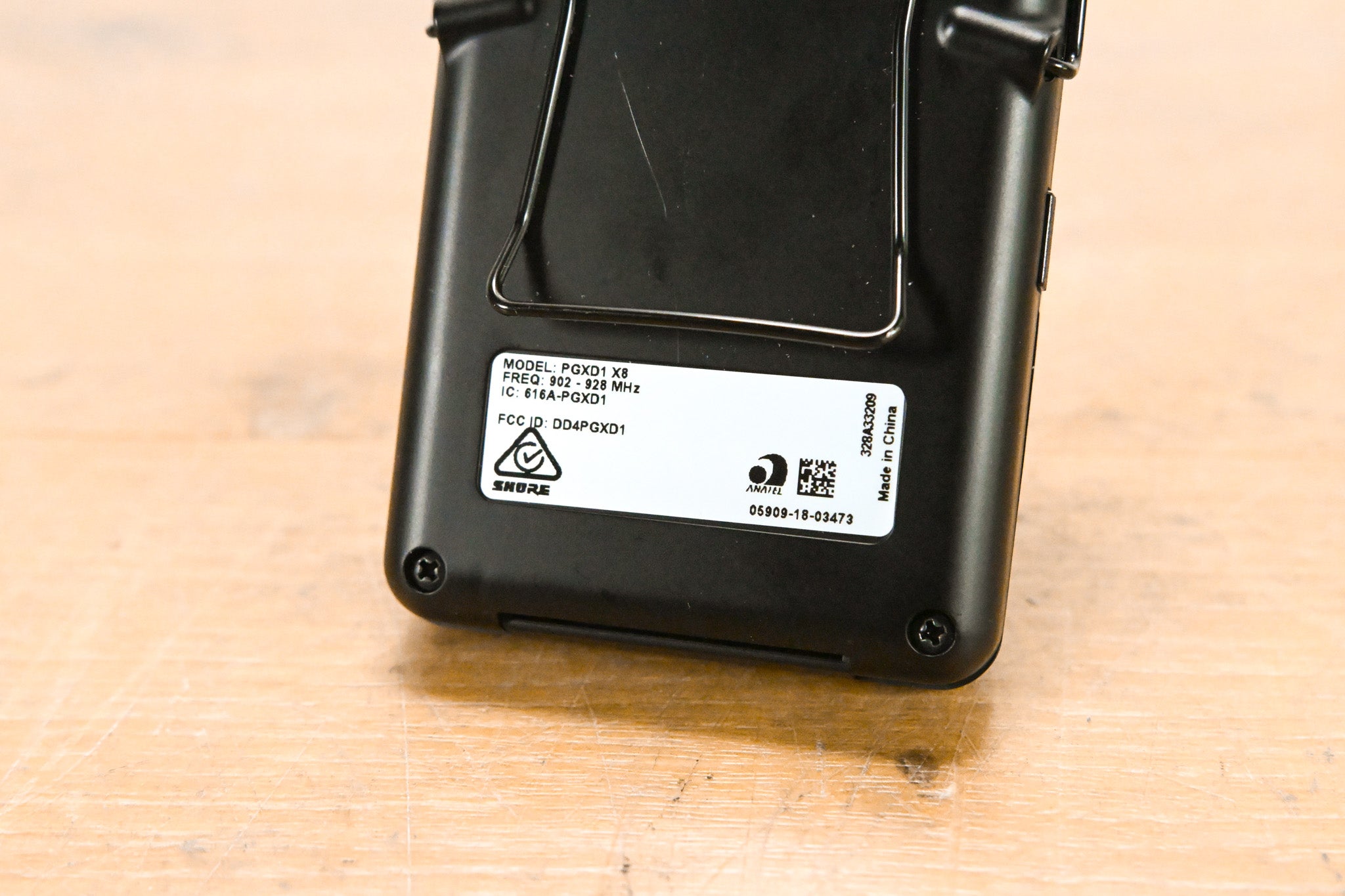 Shure PGXD1 Wireless Bodypack Transmitter - X8 Band: 902-928 MHz