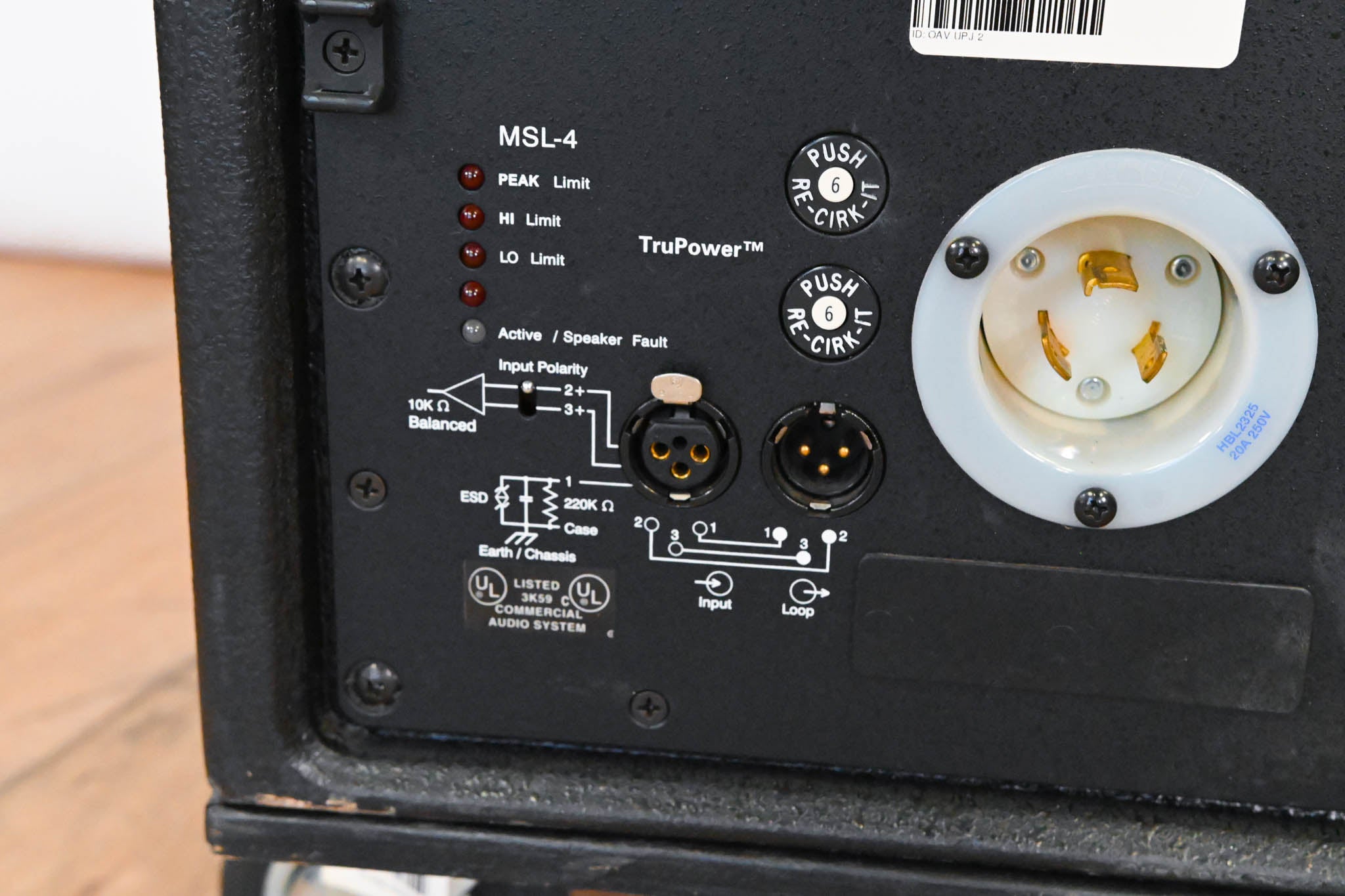 Meyer Sound MSL-4 Self-Powered Reinforcement Speaker (PAIR) w/ Wheels
