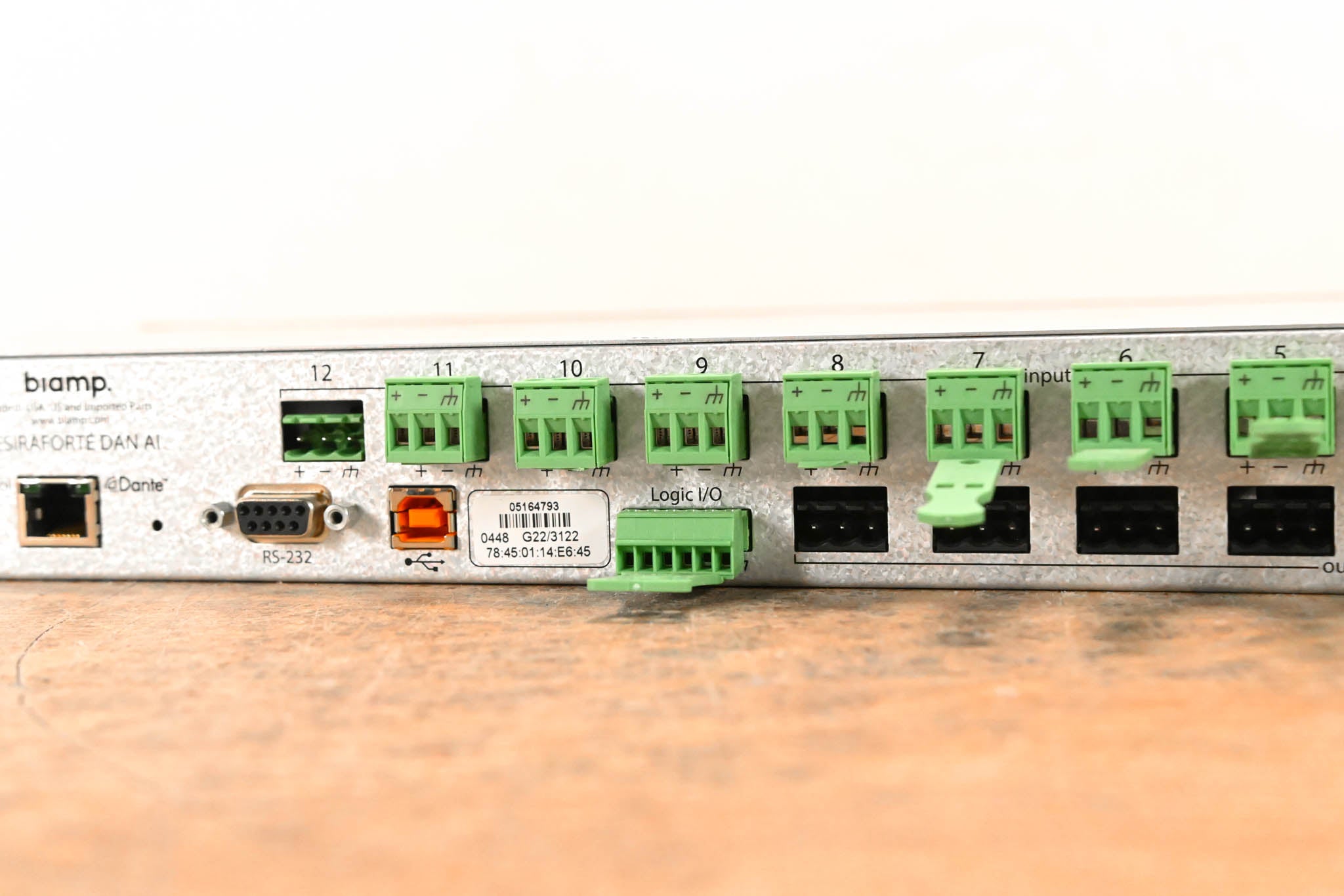 Biamp TesiraFORTÉ DAN AI Fixed I/O DSP