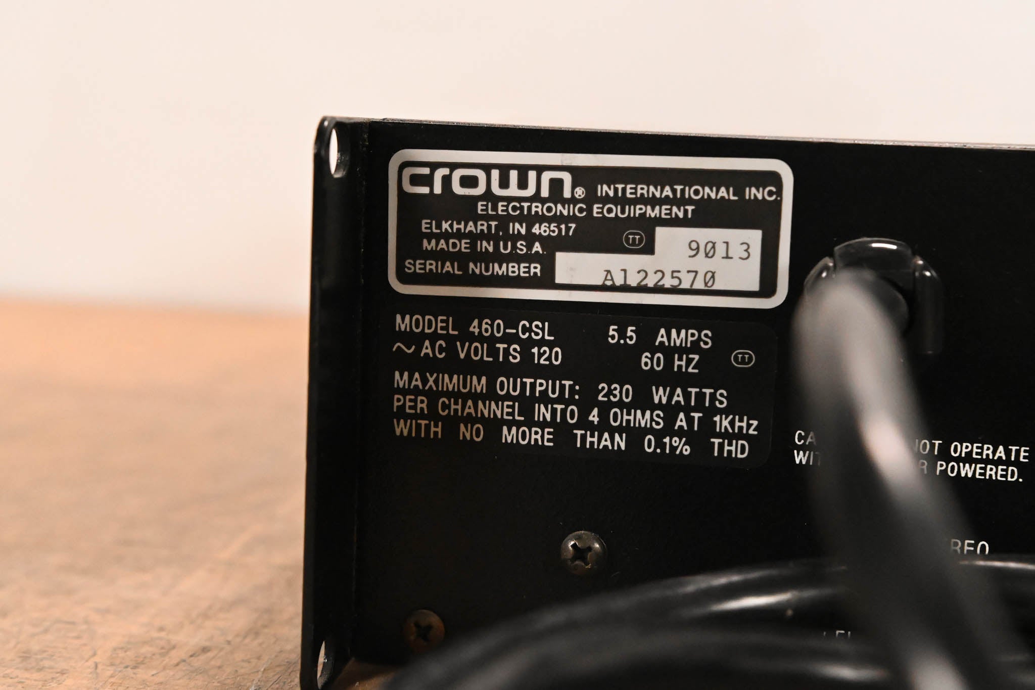 Crown 460 CSL 2-Channel Power Amplifier